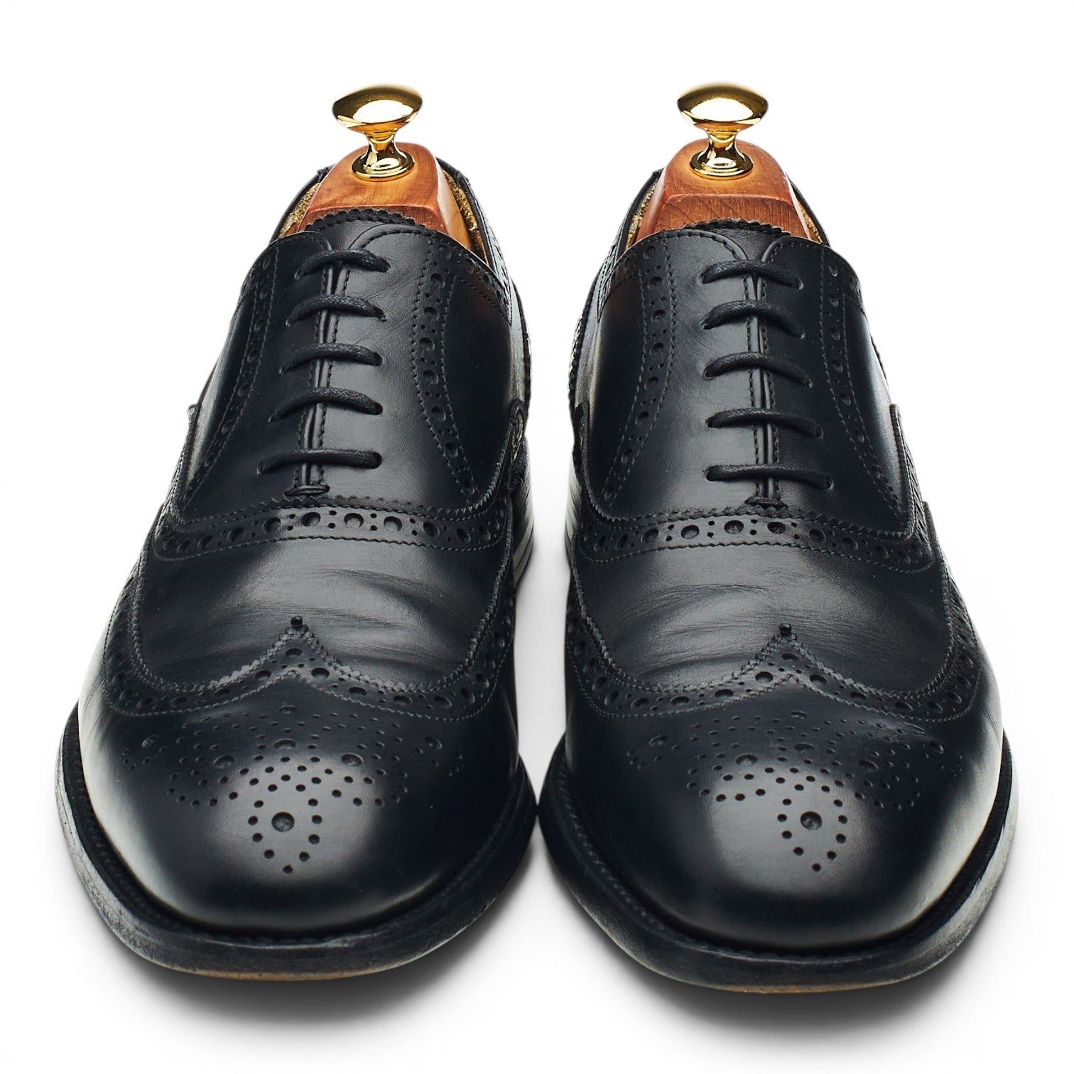 Herring richelieu brogues cuir noir pointure UK 10