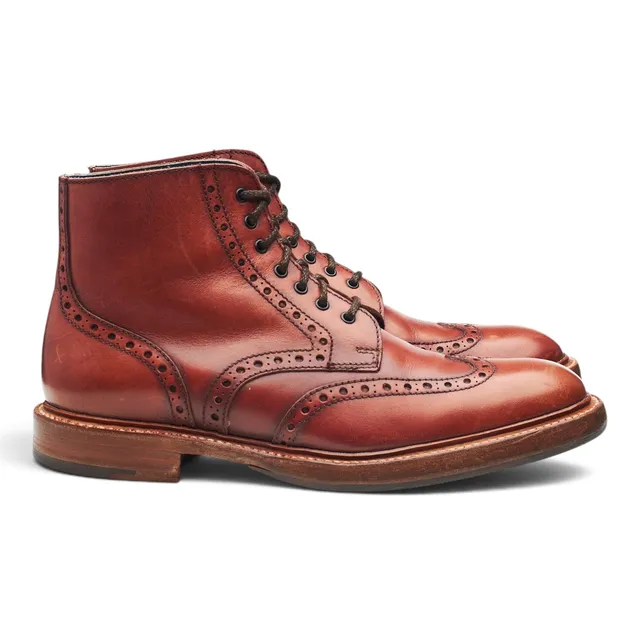 Barker Butcher bottes cuir marron UK 7