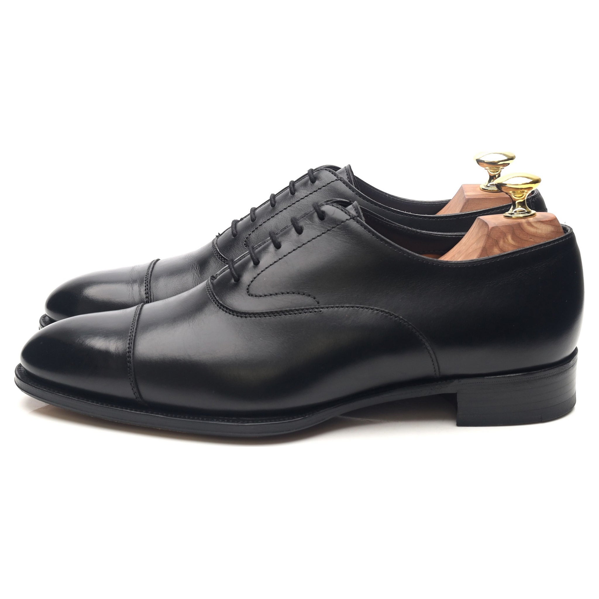 Alfred Sargent Armfield oxford cuir noir UK 7