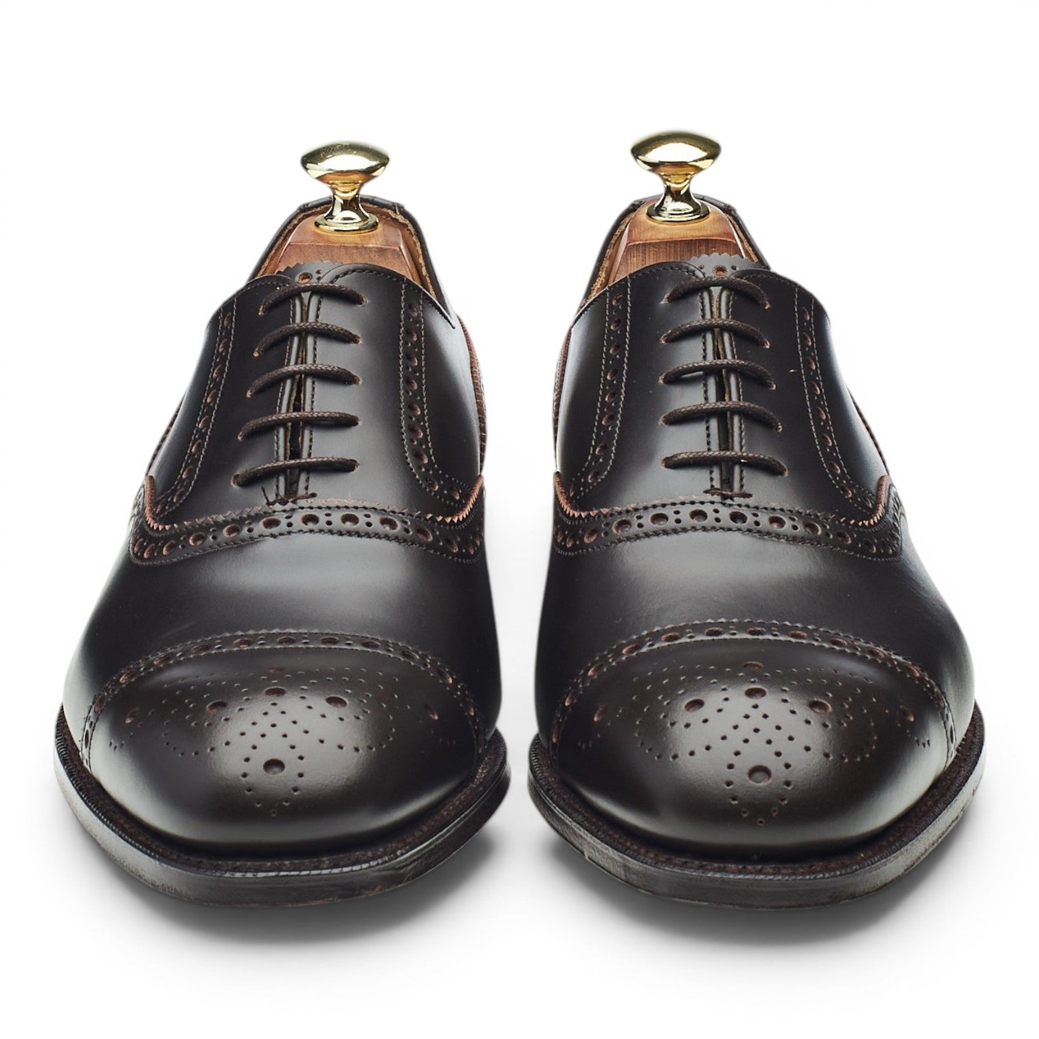 Cheaney 2873 richelieu cuir marron foncé 7,5 G