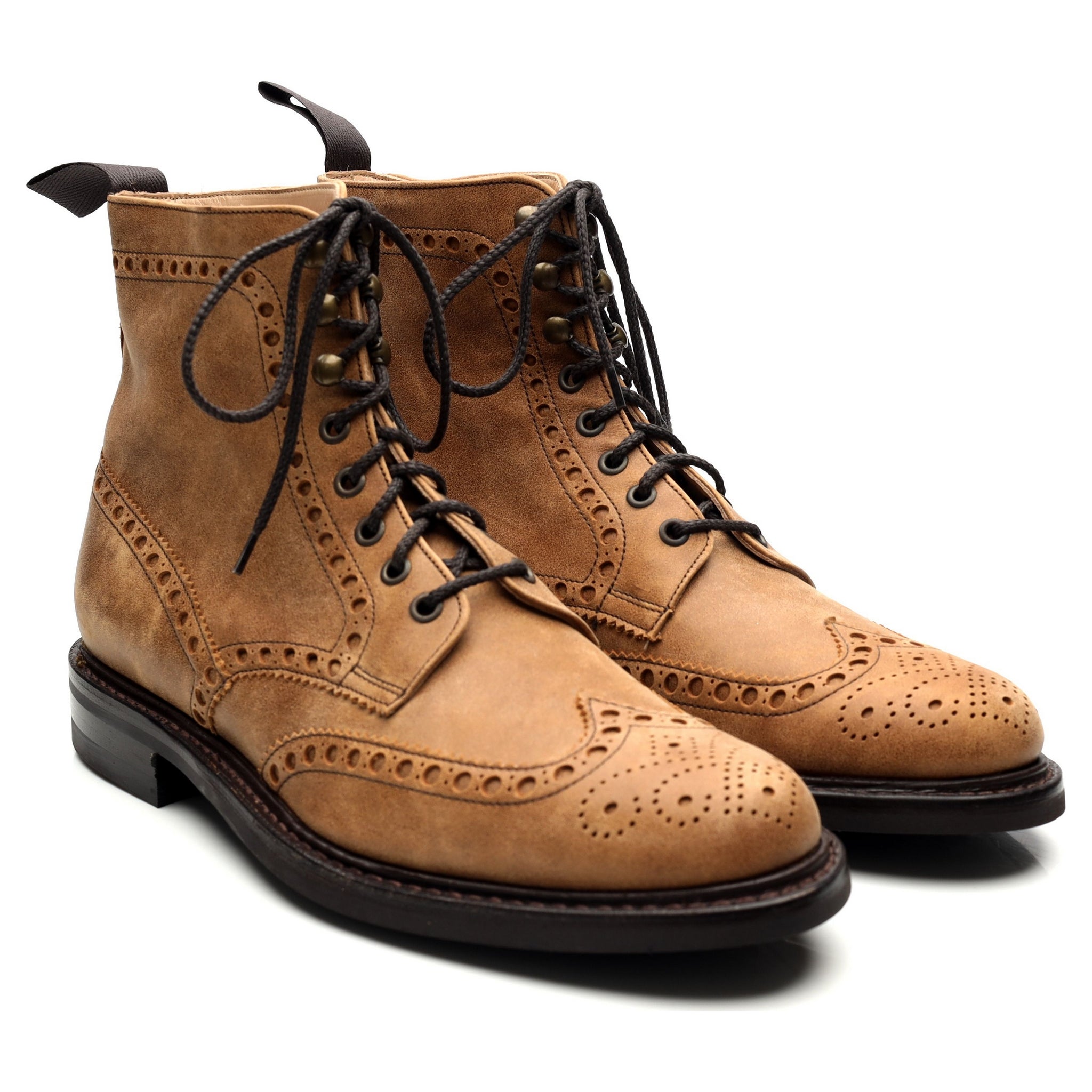 Cheaney Tweed bottines brogue daim sable 9.5