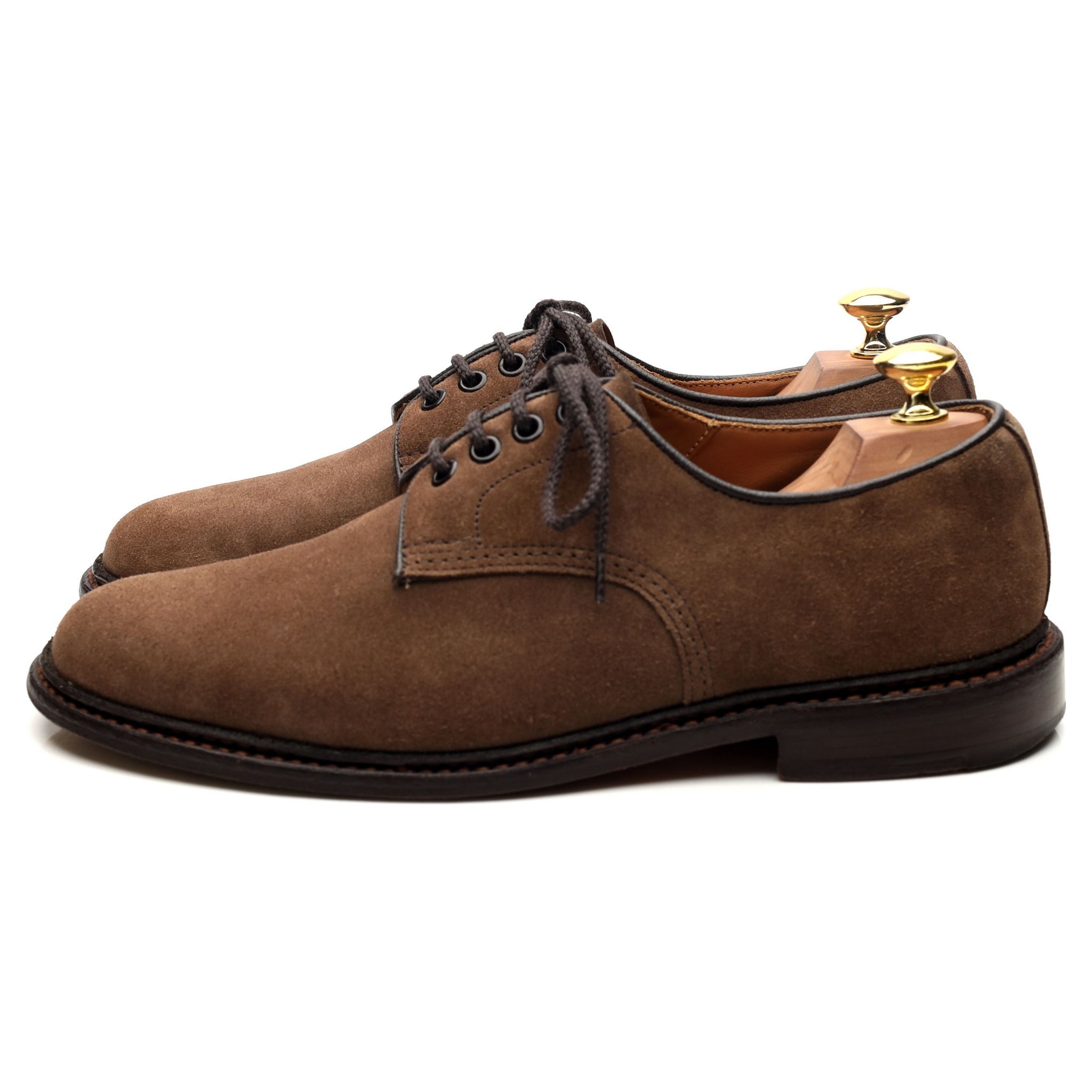 Tricker's Daniel derby daim marron clair UK 8