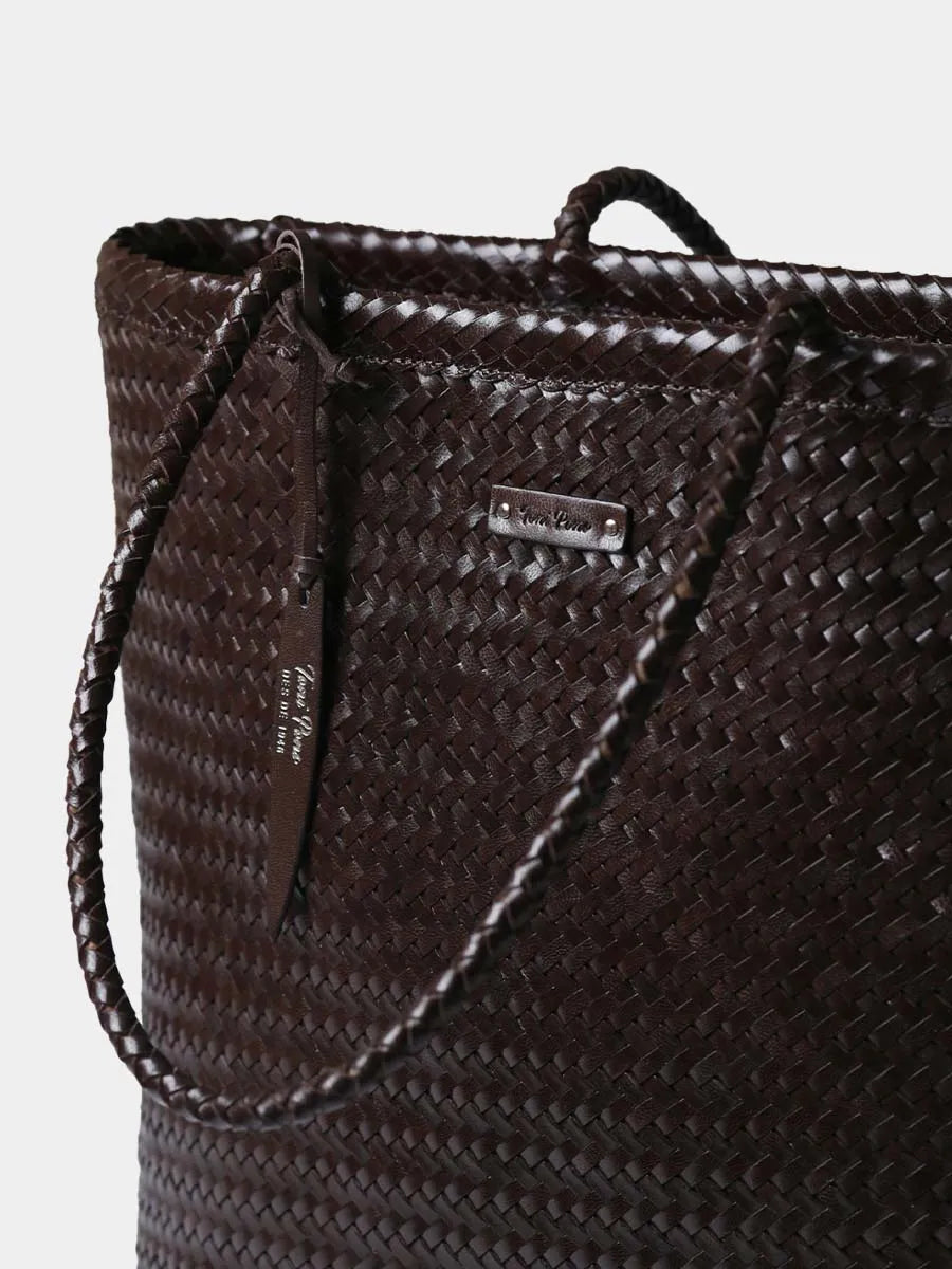 Toni Pons Simona sac cabas cuir tressé 31x40 cm