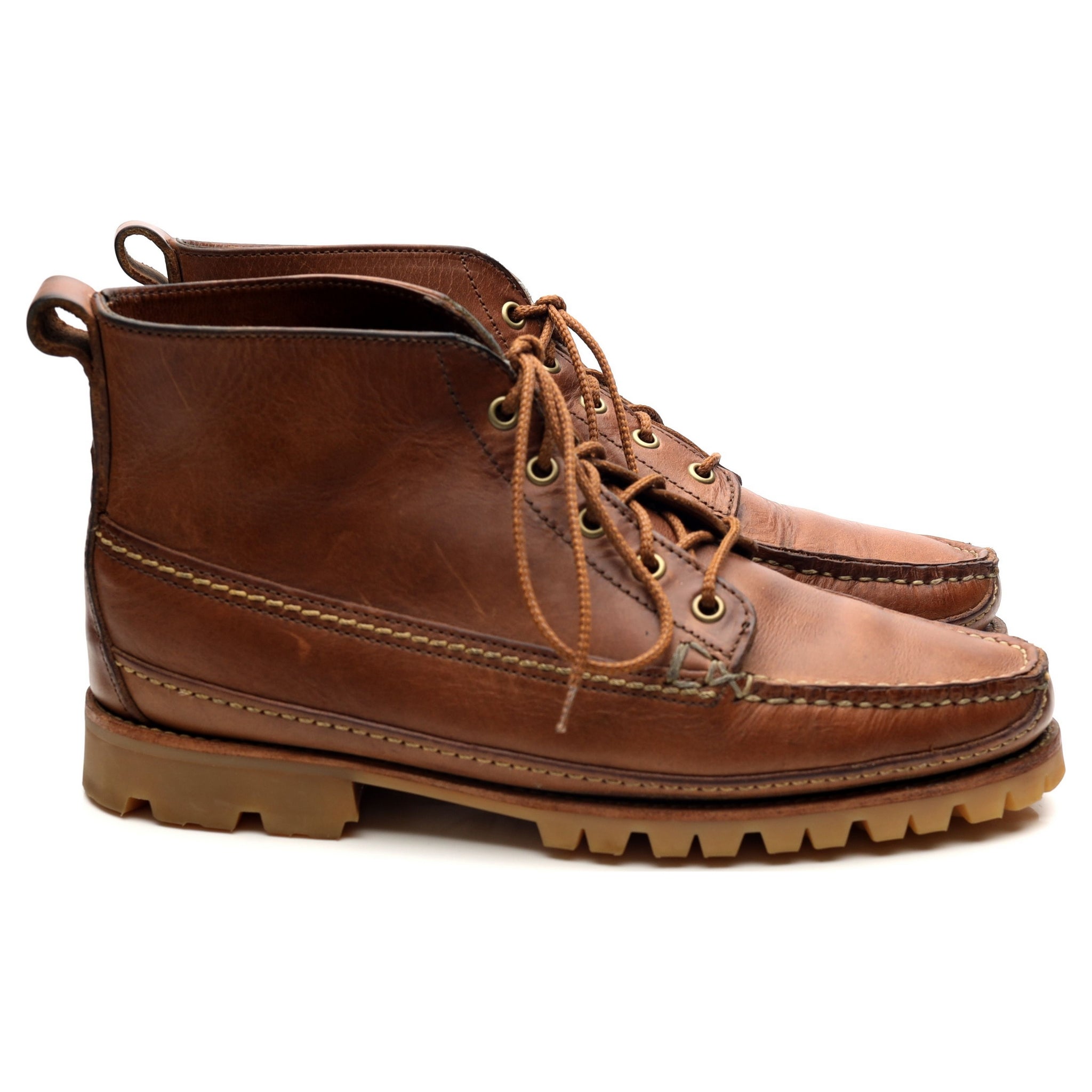 Oak Street Bootmakers Camp boots cuir marron UK 9