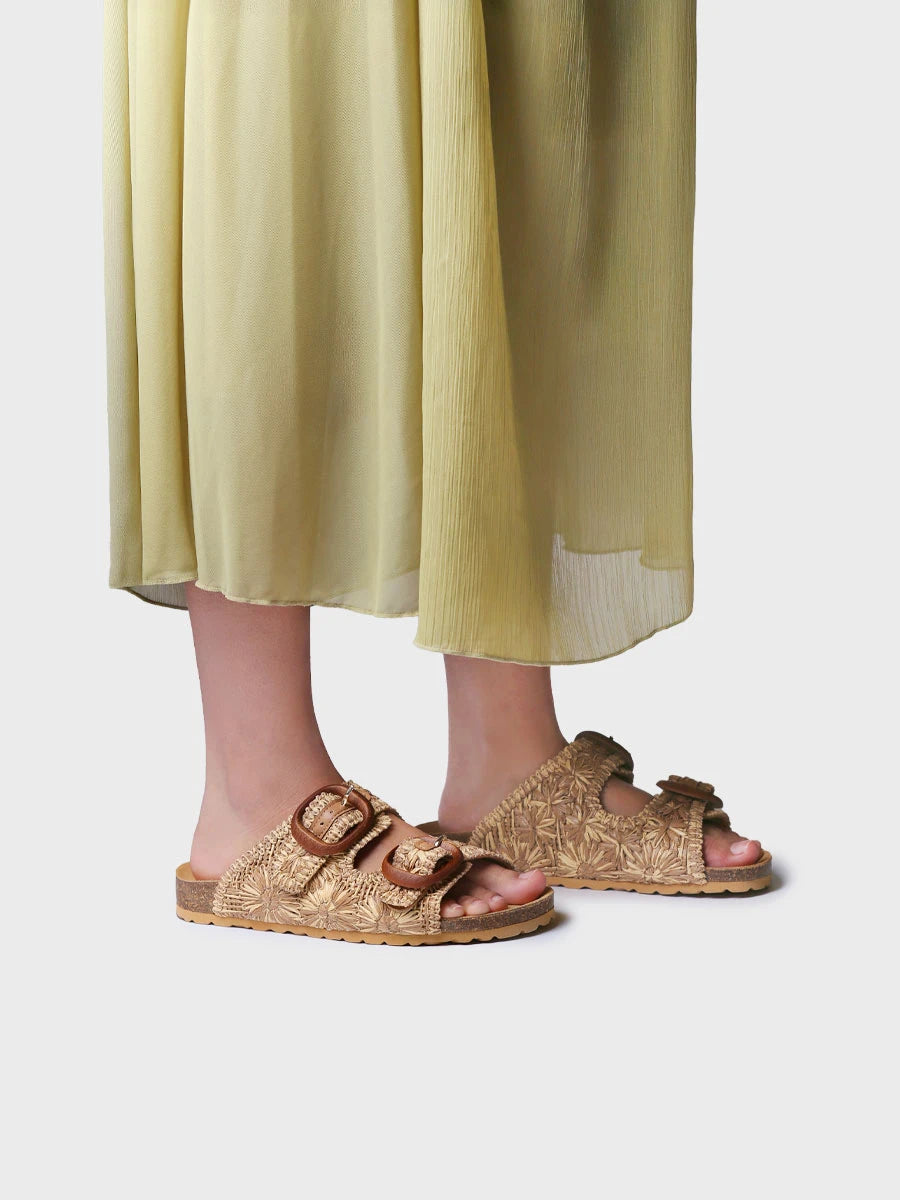 Toni Pons Guam-RF sandale raphia femme fleurs