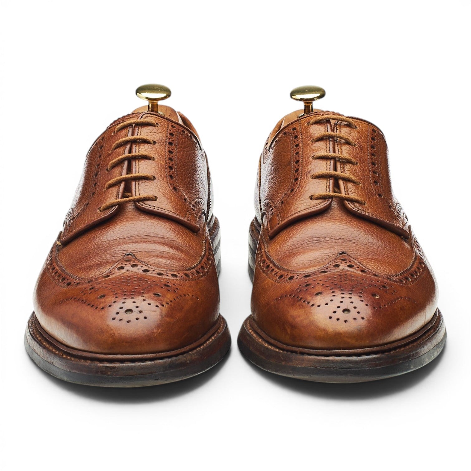 Crockett & Jones Pembroke derby cuir grain marron UK 8.5