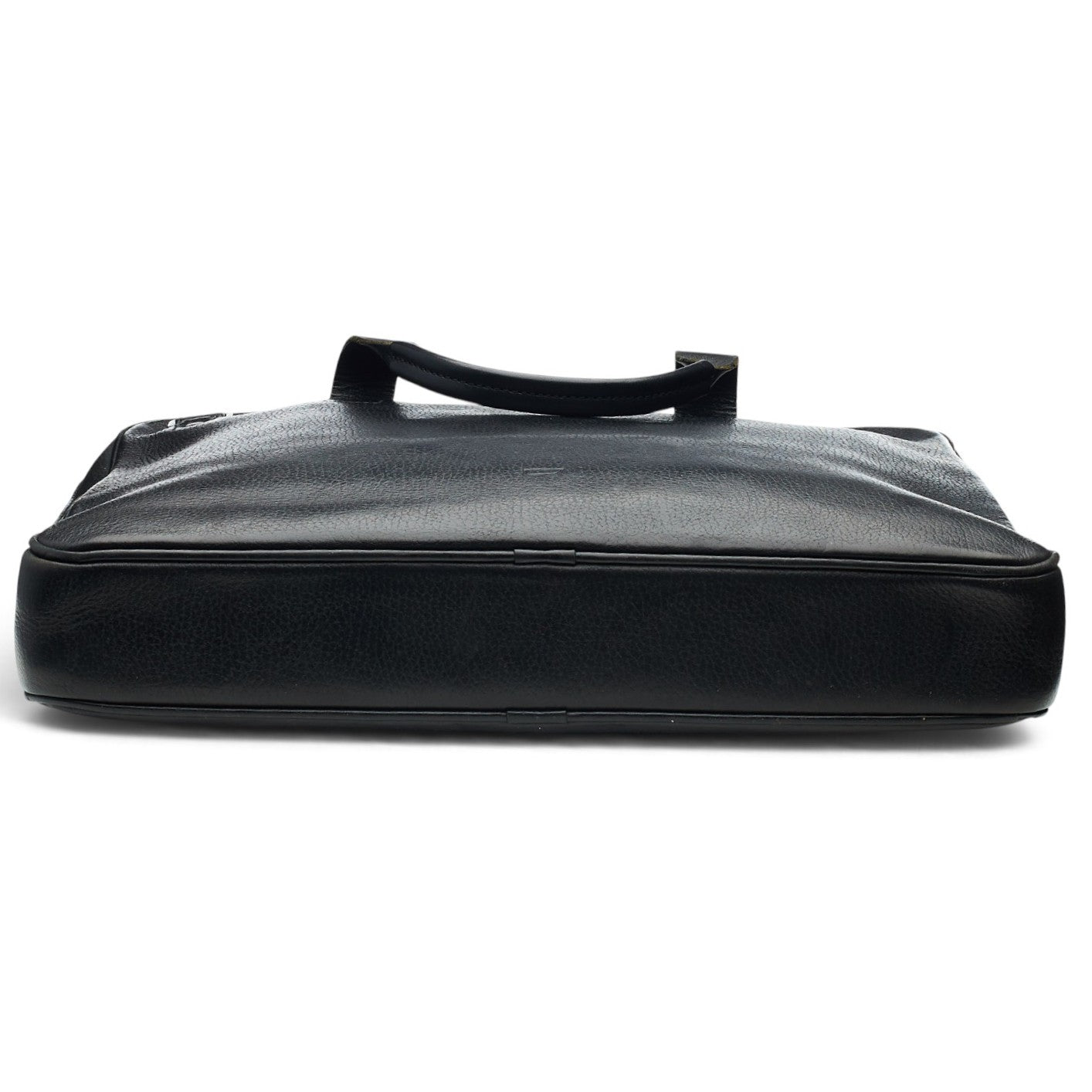 Carl Friedrik mallette cuir grainé noir 37 cm