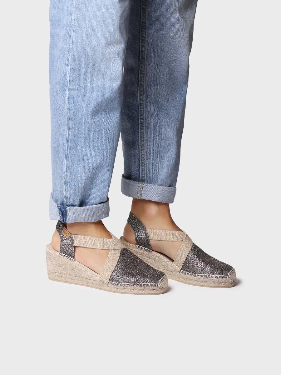 Toni Pons Triton espadrille compensée brillante vegan