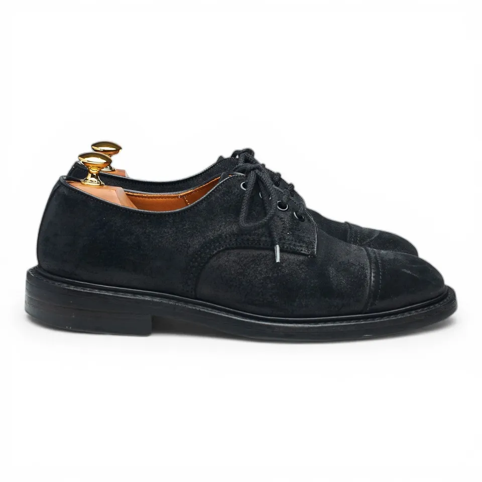 Tricker's J5798 derbys suède ciré noir 6,5 UK