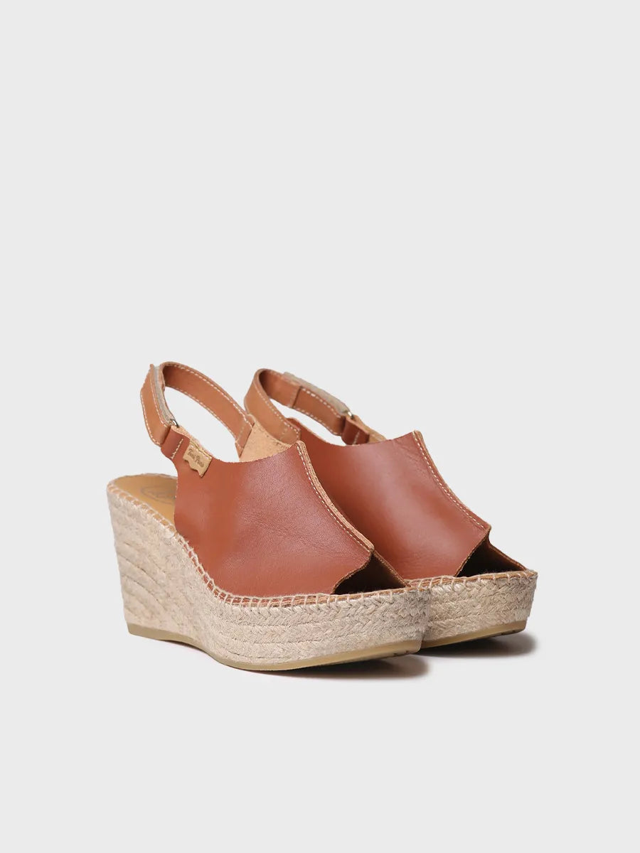 Toni Pons Lugano-P espadrilles cuir femme compensées