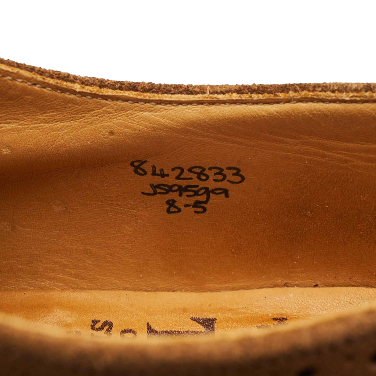 Tricker's Oxford brogue daim marron pointure UK 8