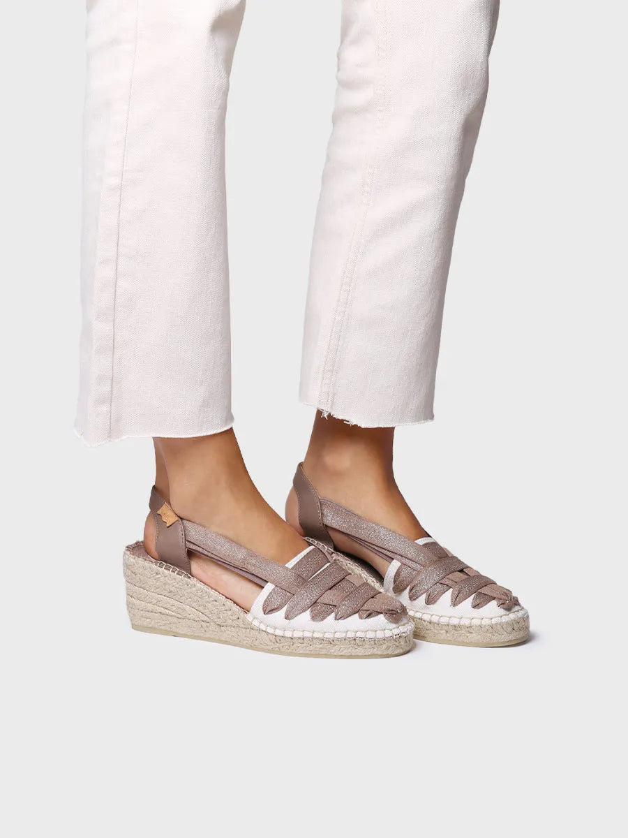 Toni Pons Tracy-CZ espadrilles toile compensées rubans