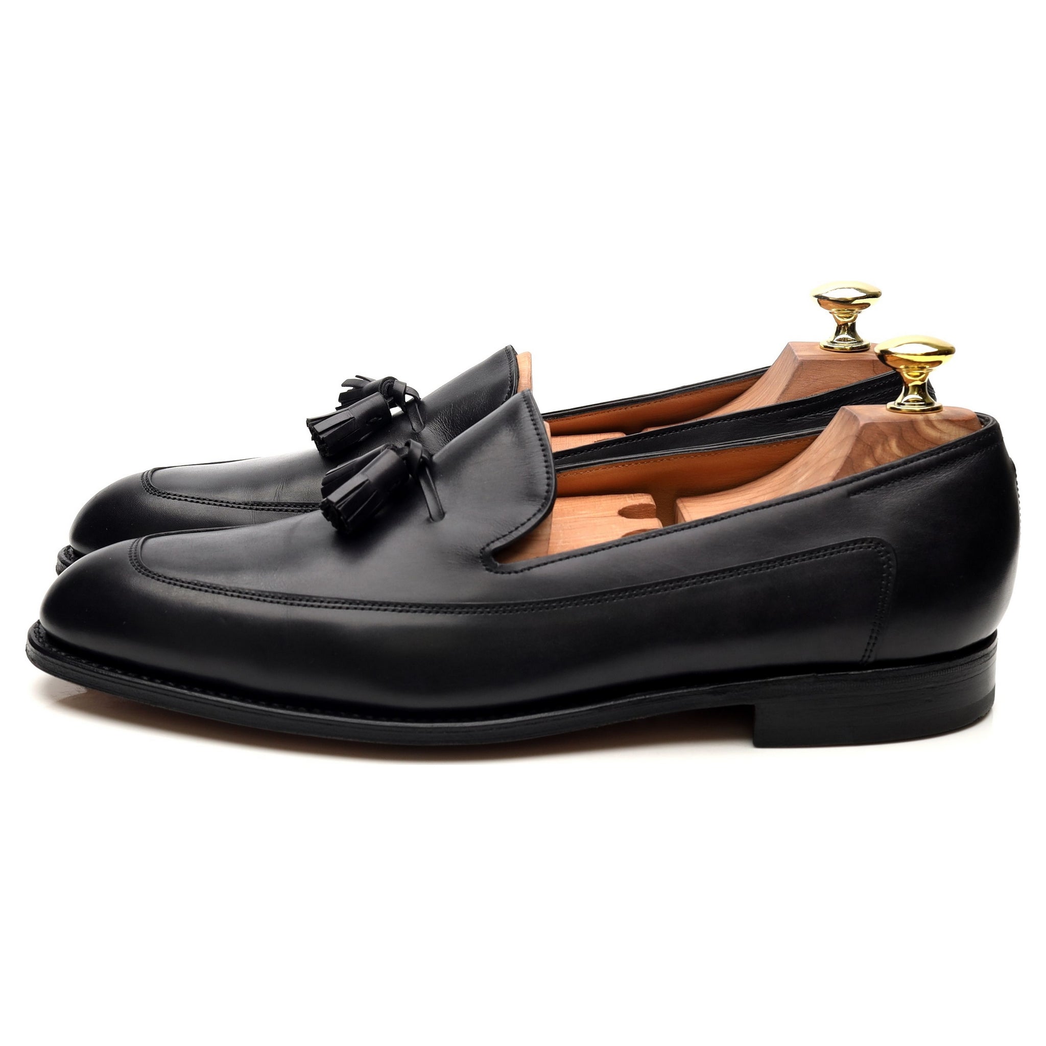 John Lobb Buckingham mocassins cuir noir pointure 7.5