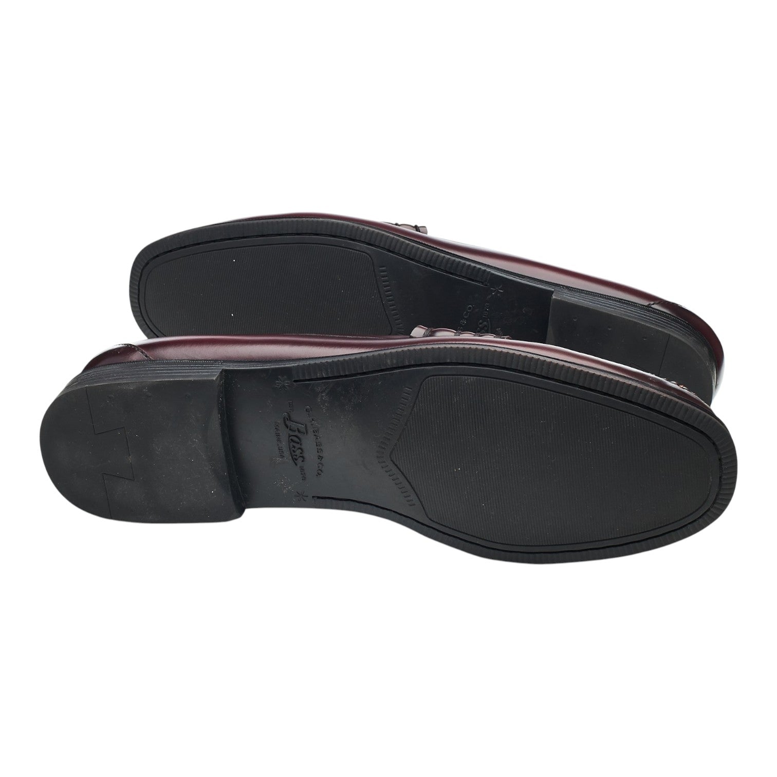 G.H. Bass Weejuns mocassins cuir bordeaux UK 11