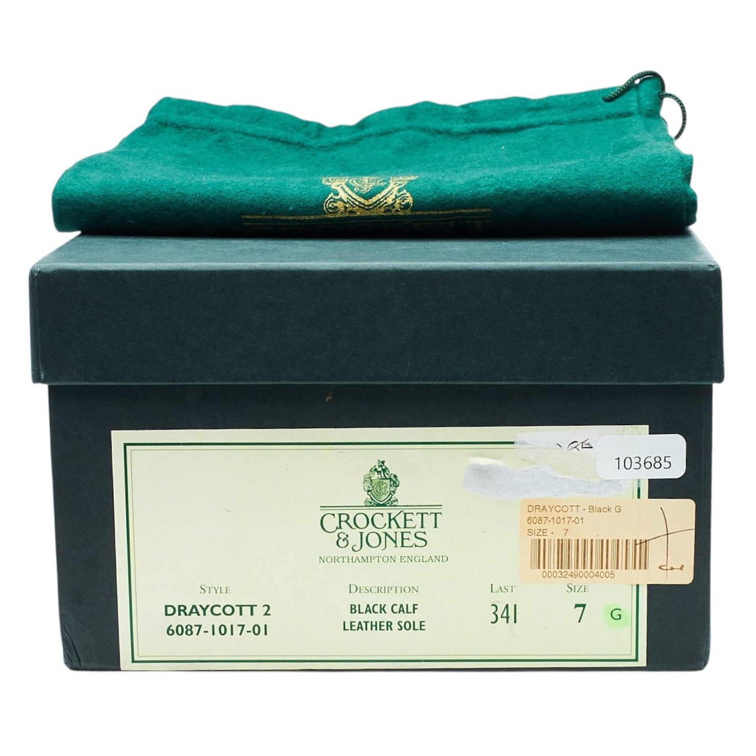 Crockett & Jones Draycott 2 derby noir UK 7 large