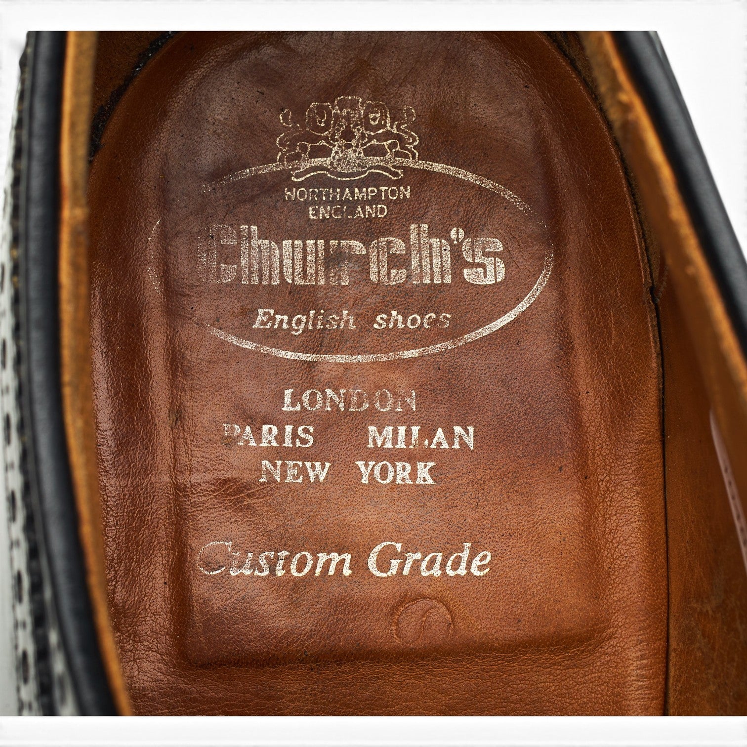 Church's Grafton derbies brogues cuir noir UK 11.5