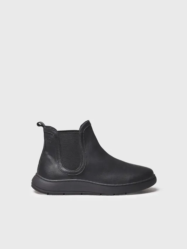 Toni Pons Padua bottine cuir femme noir élastique