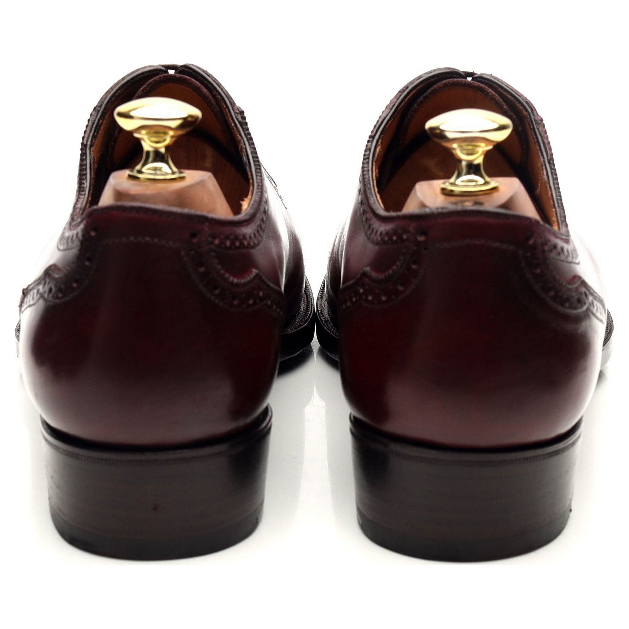 Antonio Meccariello Principes 3 richelieus cuir bordeaux UK 7.5