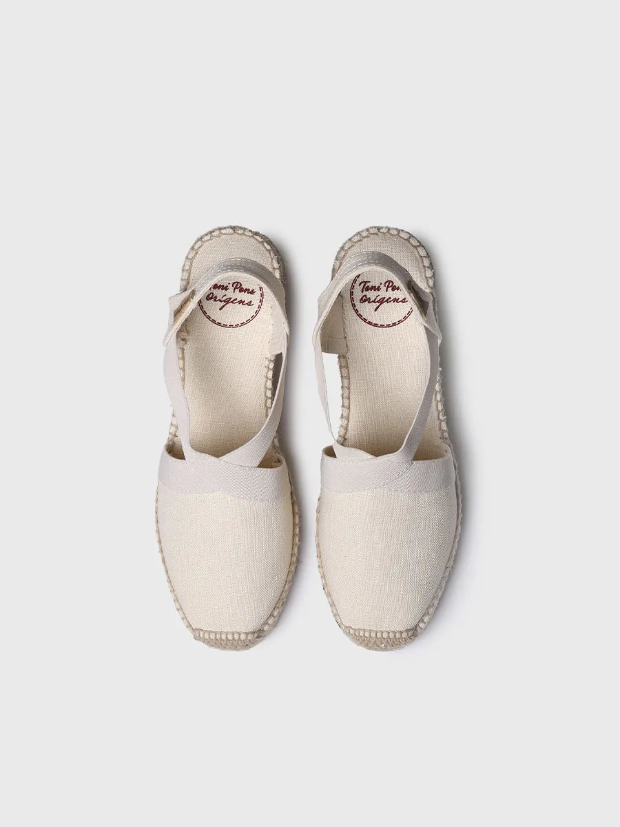 Toni Pons Ter espadrille femme compensée lin vegan