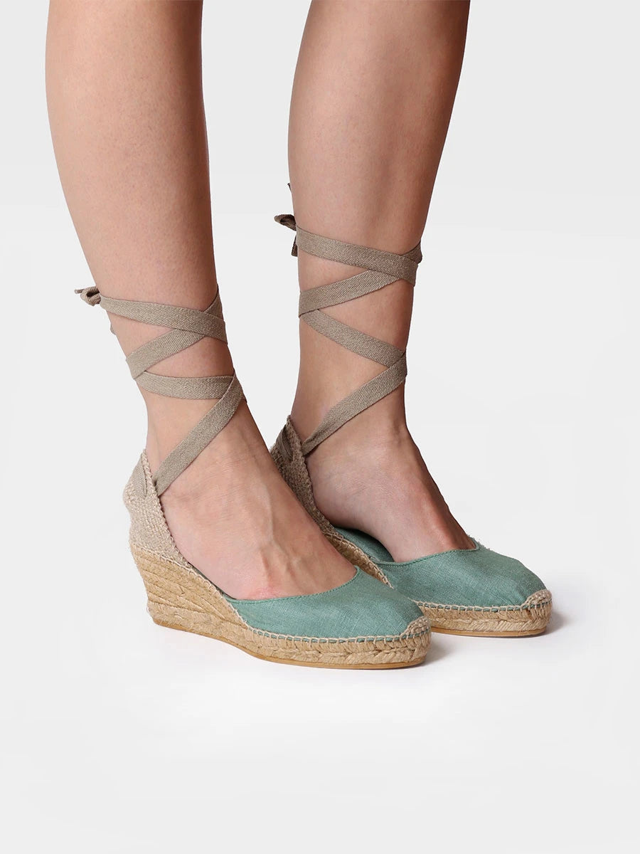 Toni Pons Calonge espadrille compensée vegan rayures