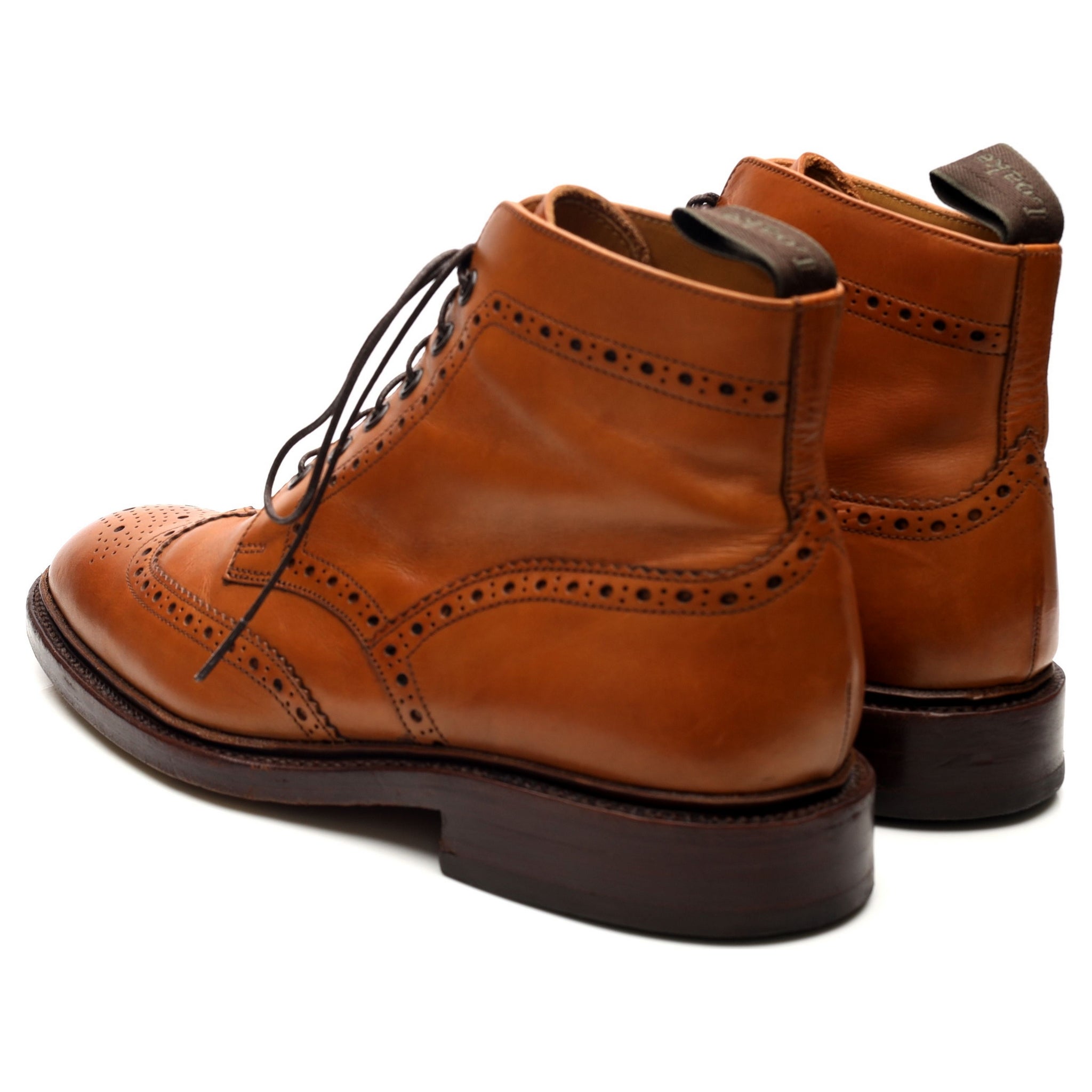 Loake 1880 Burford 2 bottines brogue cuir marron 9 UK