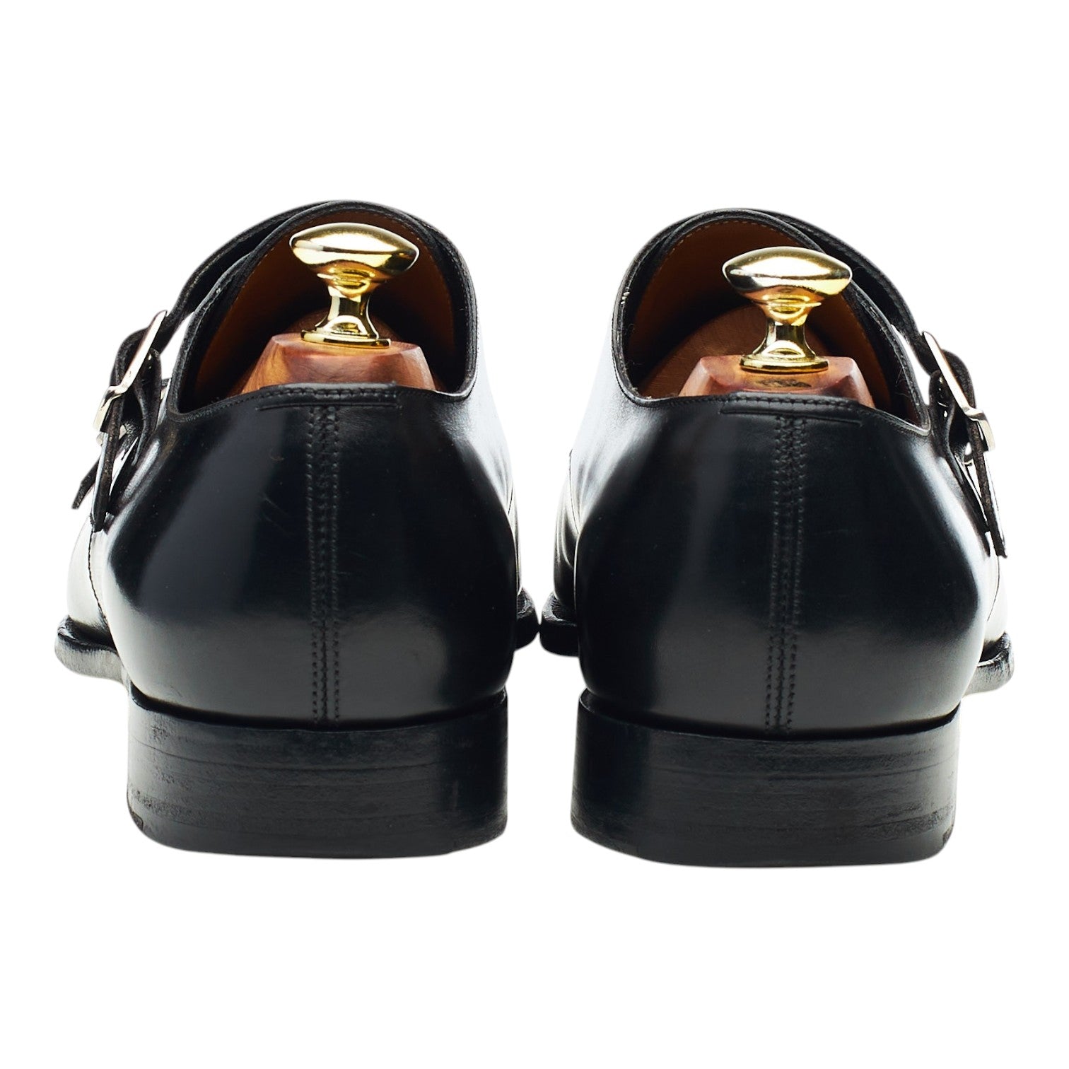Edward Green Westminster double boucle cuir noir UK 7,5