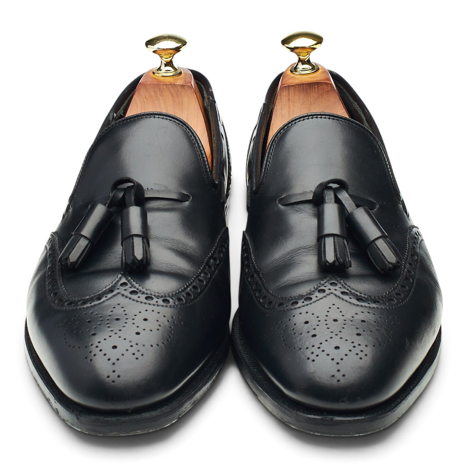 Foster & Son St. James mocassins cuir noir UK 8 EE