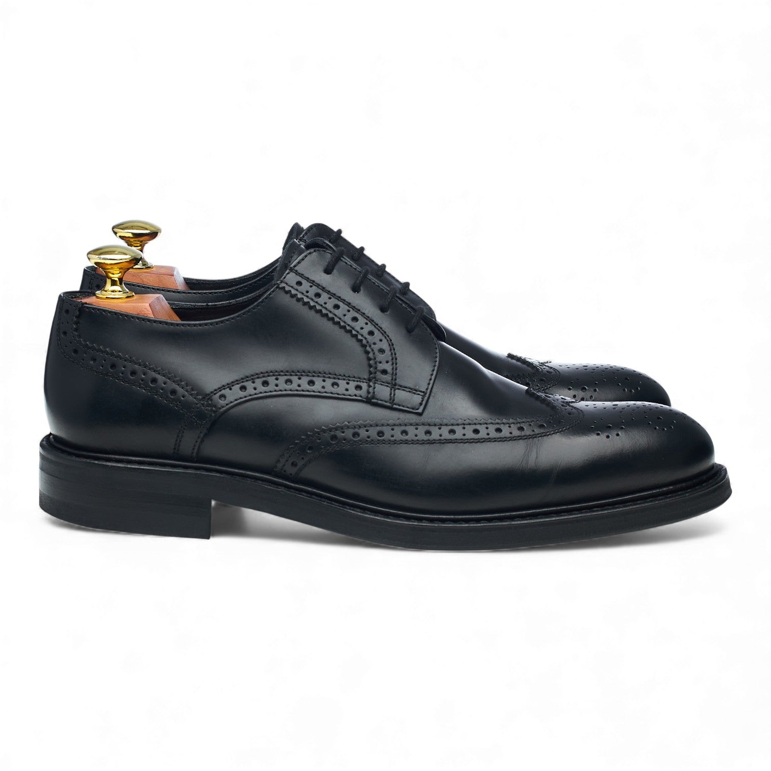 Herring derby cuir noir UK 7 brogue