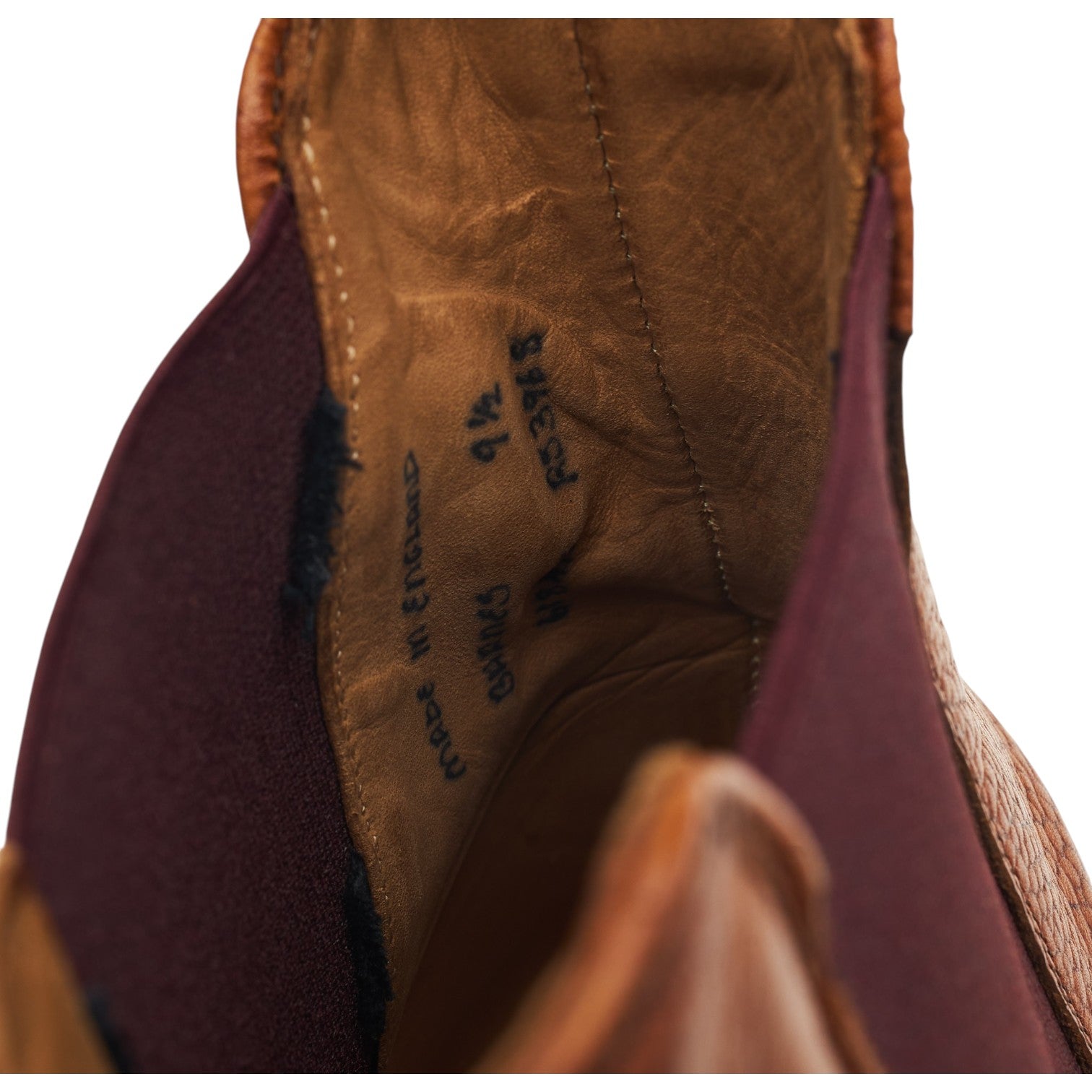 Cheaney Barnes bottines chelsea cuir grainé marron UK 9,5