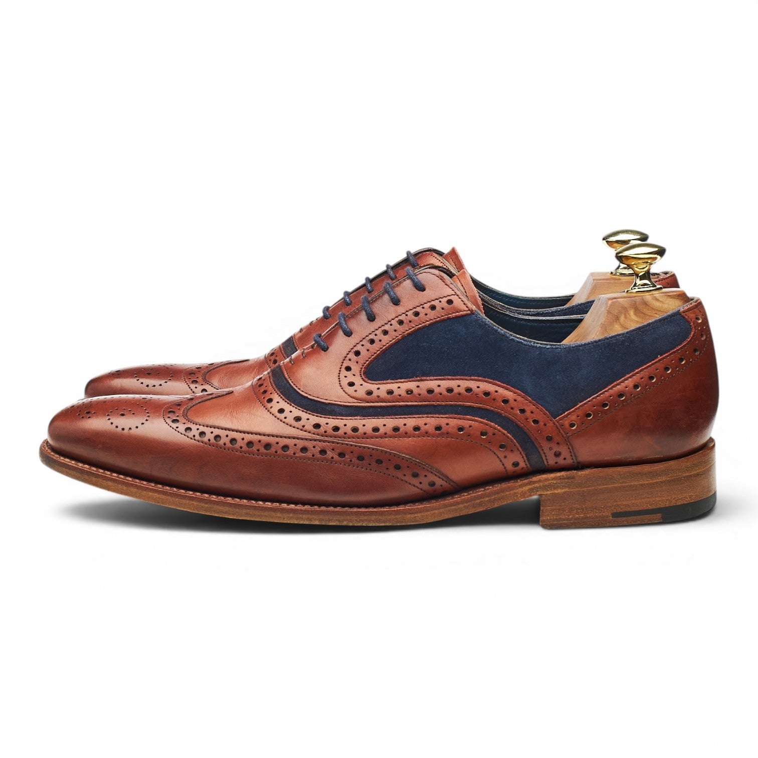 Barker McClean oxford cuir marron pointure 7 UK