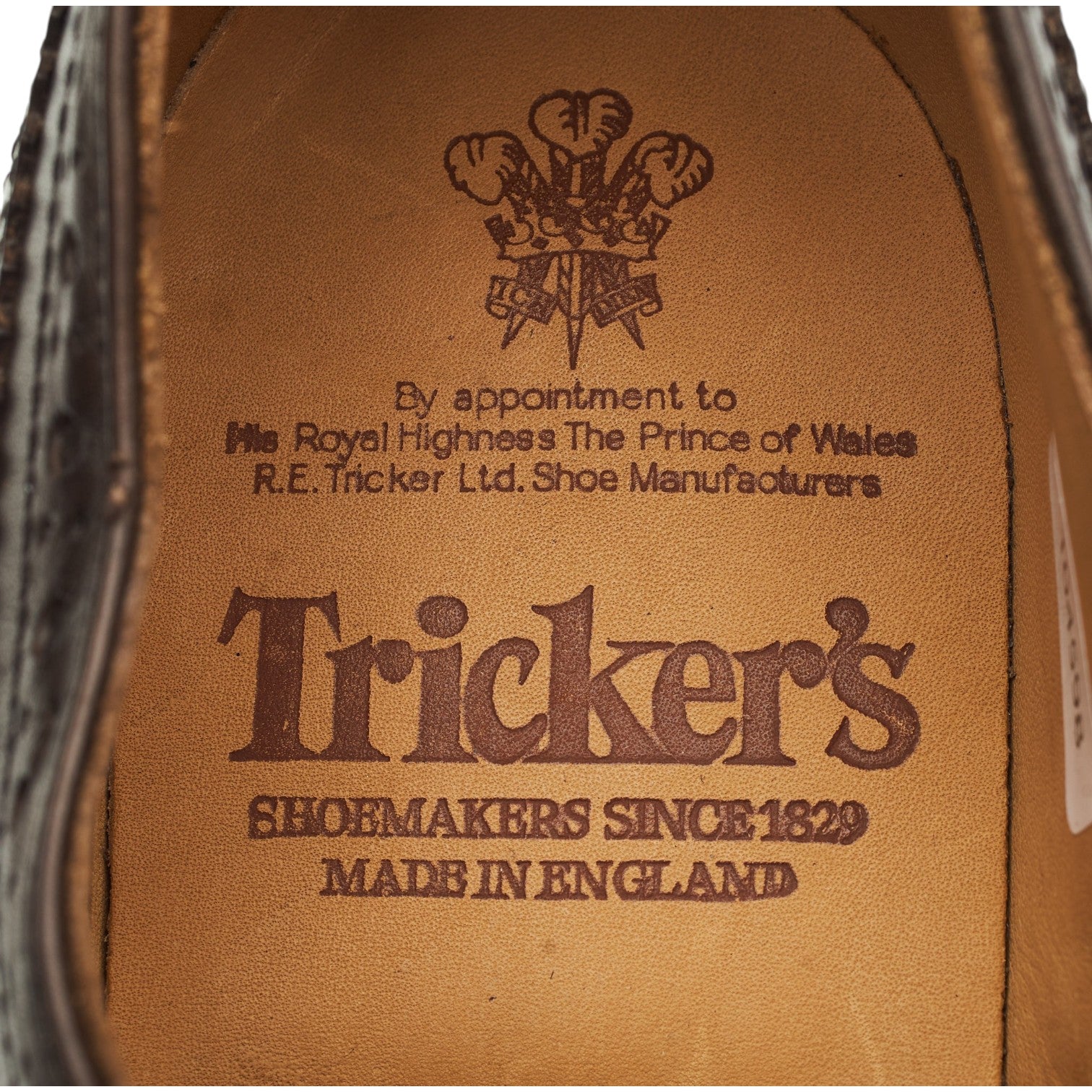 Tricker's Bourton derby marron foncé cuir pointure UK 6,5