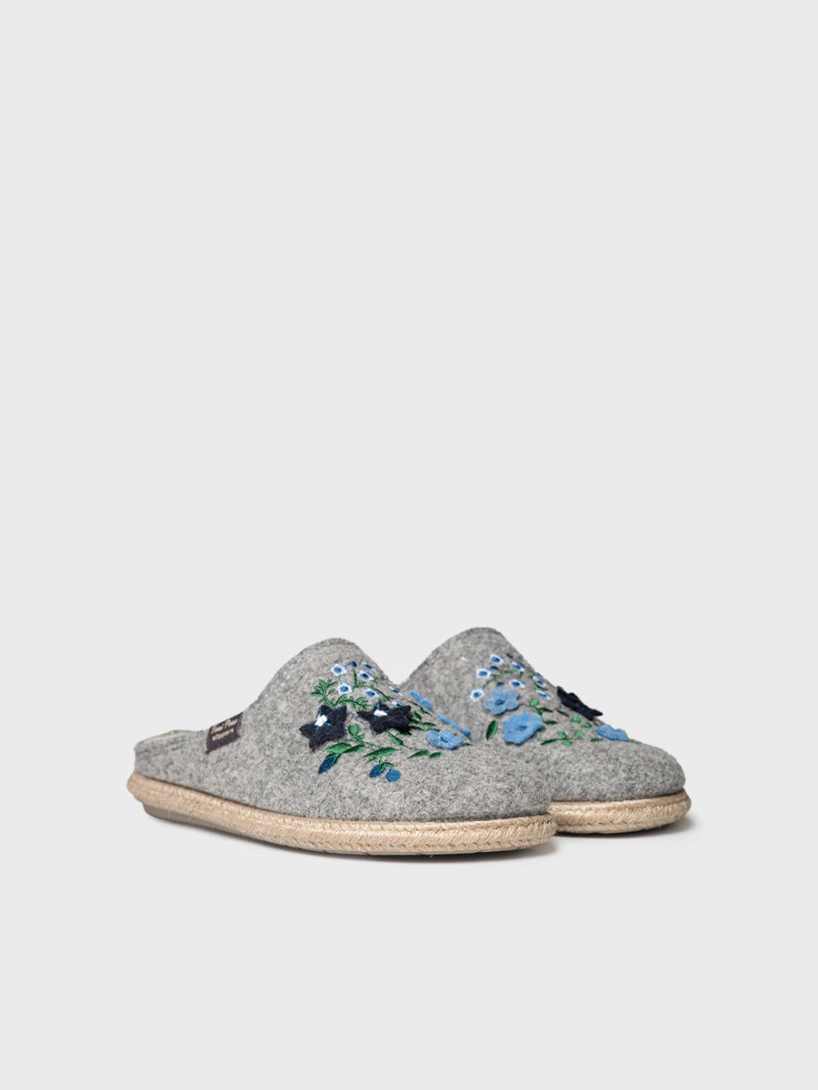 Toni Pons Deli-EF chaussons feutre fleurs femme