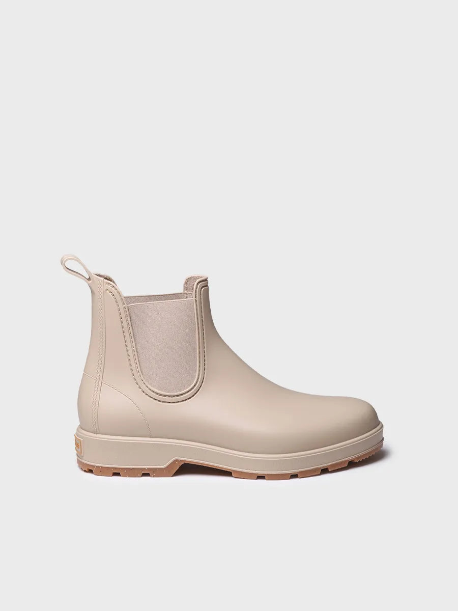 Toni Pons Bernie bottes pluie homme beige Chelsea