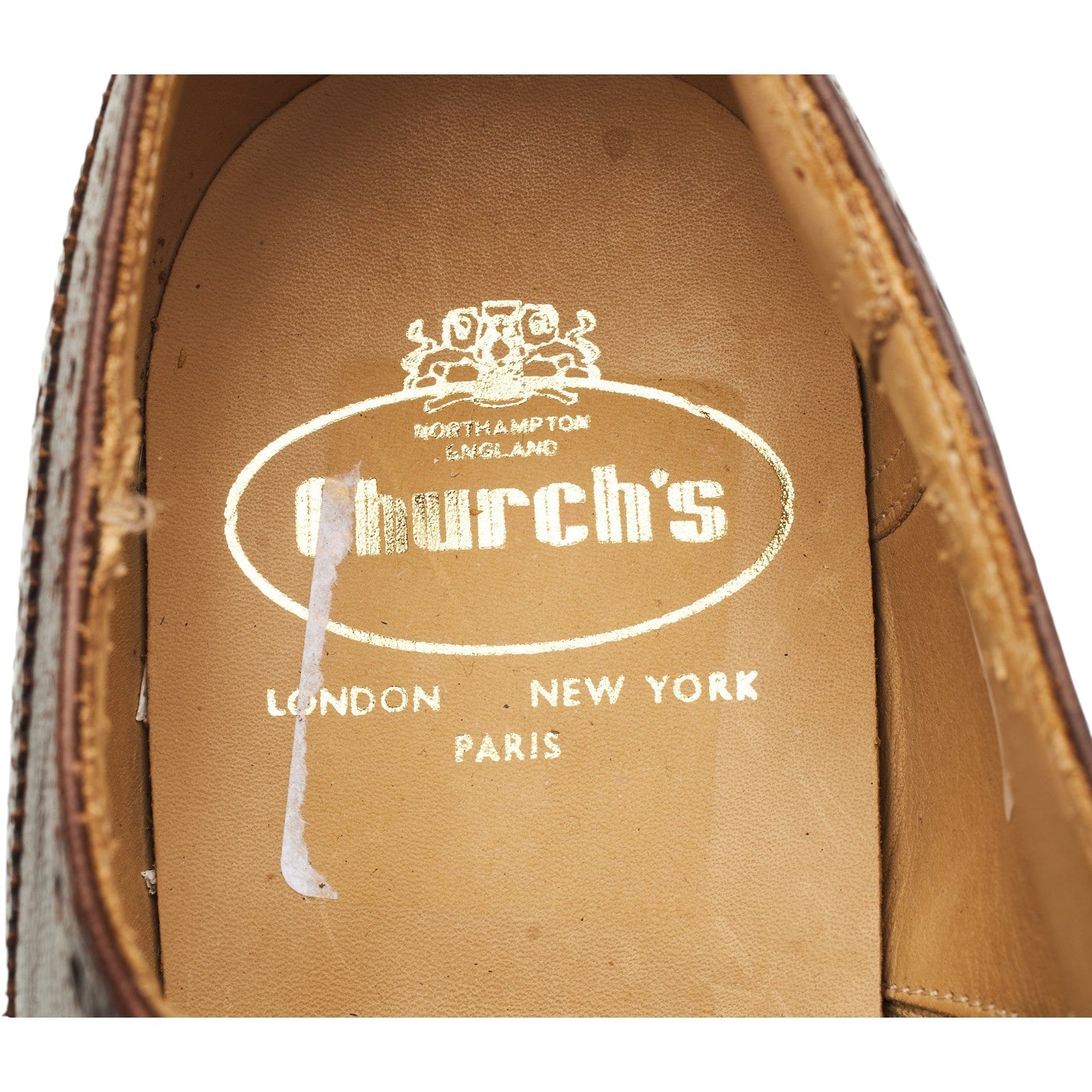 Church's Nene oxford brogues cuir marron 9.5 bout fleuri