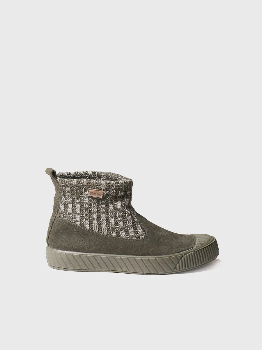 Toni Pons Goda-AB bottines femme plates daim et tissu