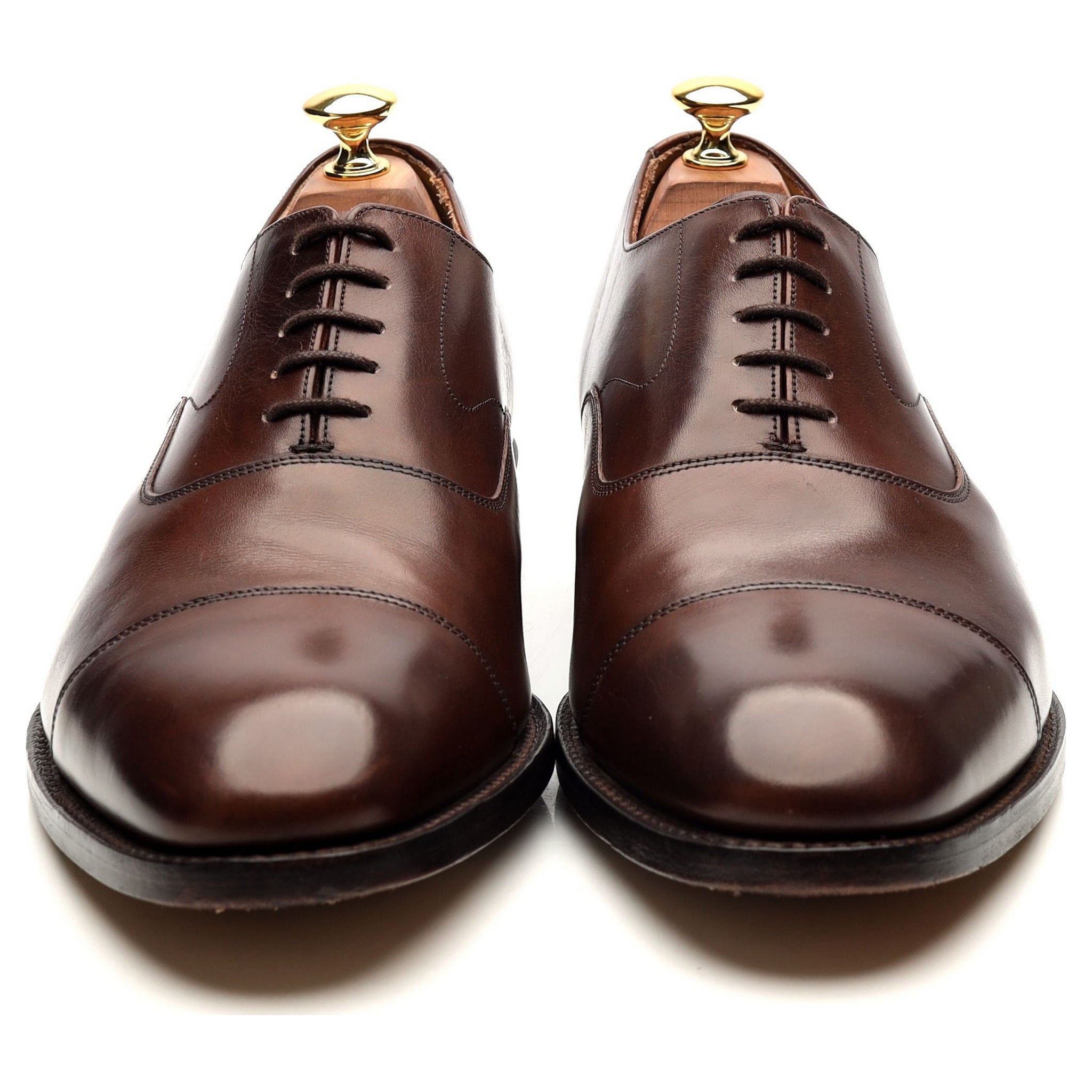 Barker Malvern Oxford cuir marron pointure UK 9