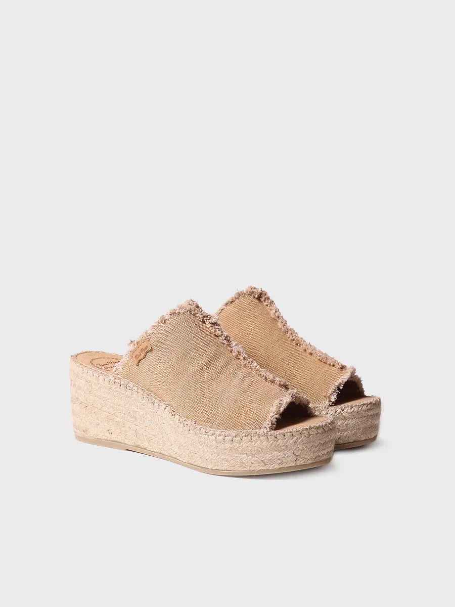 Toni Pons Itaca espadrilles coton talon 4 cm