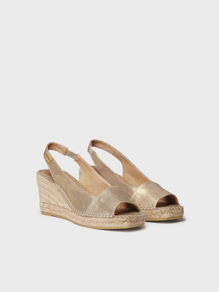 Toni Pons Fiore espadrilles compensées platine