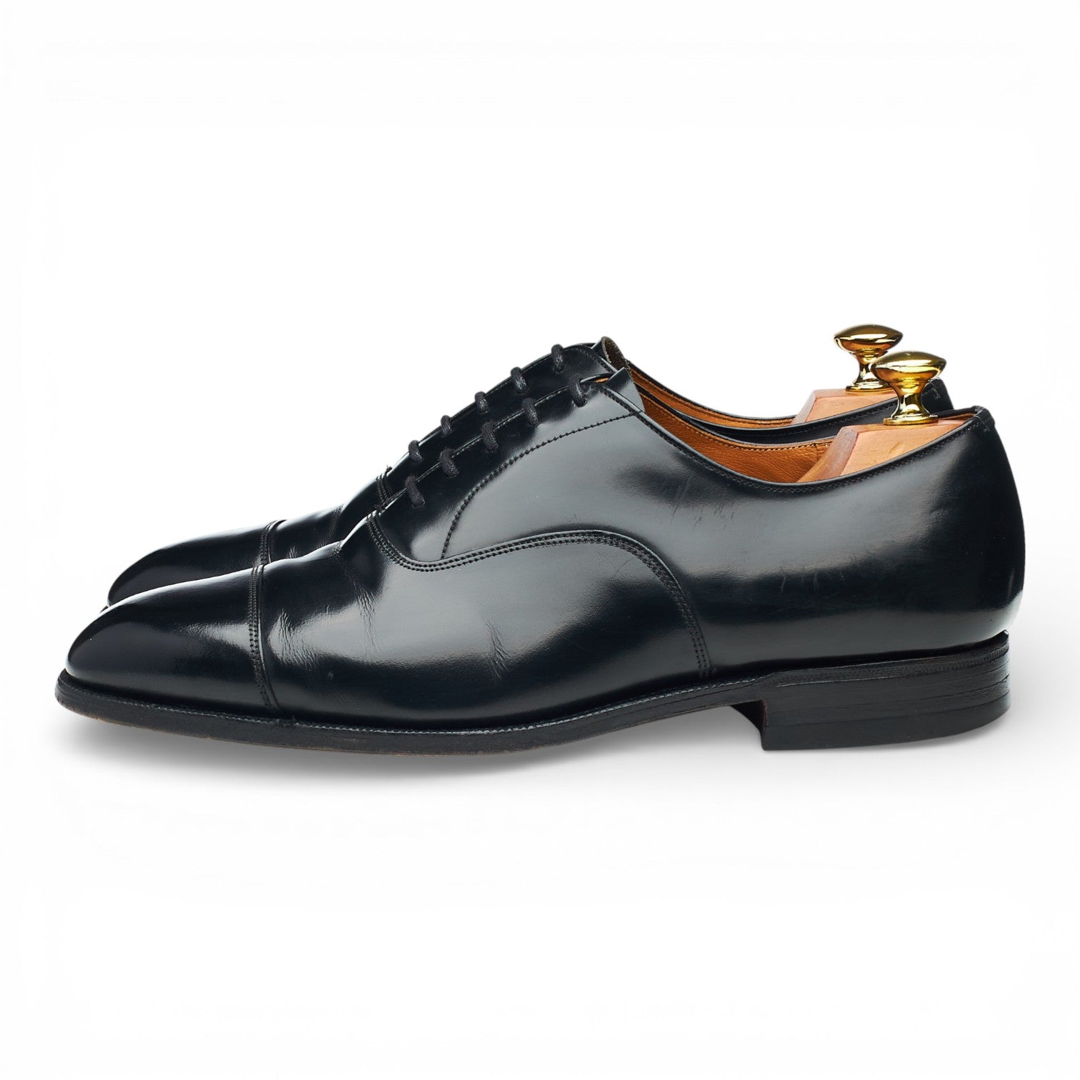 Gordon Scott Morgan oxford cuir noir 8 UK semelle cuir
