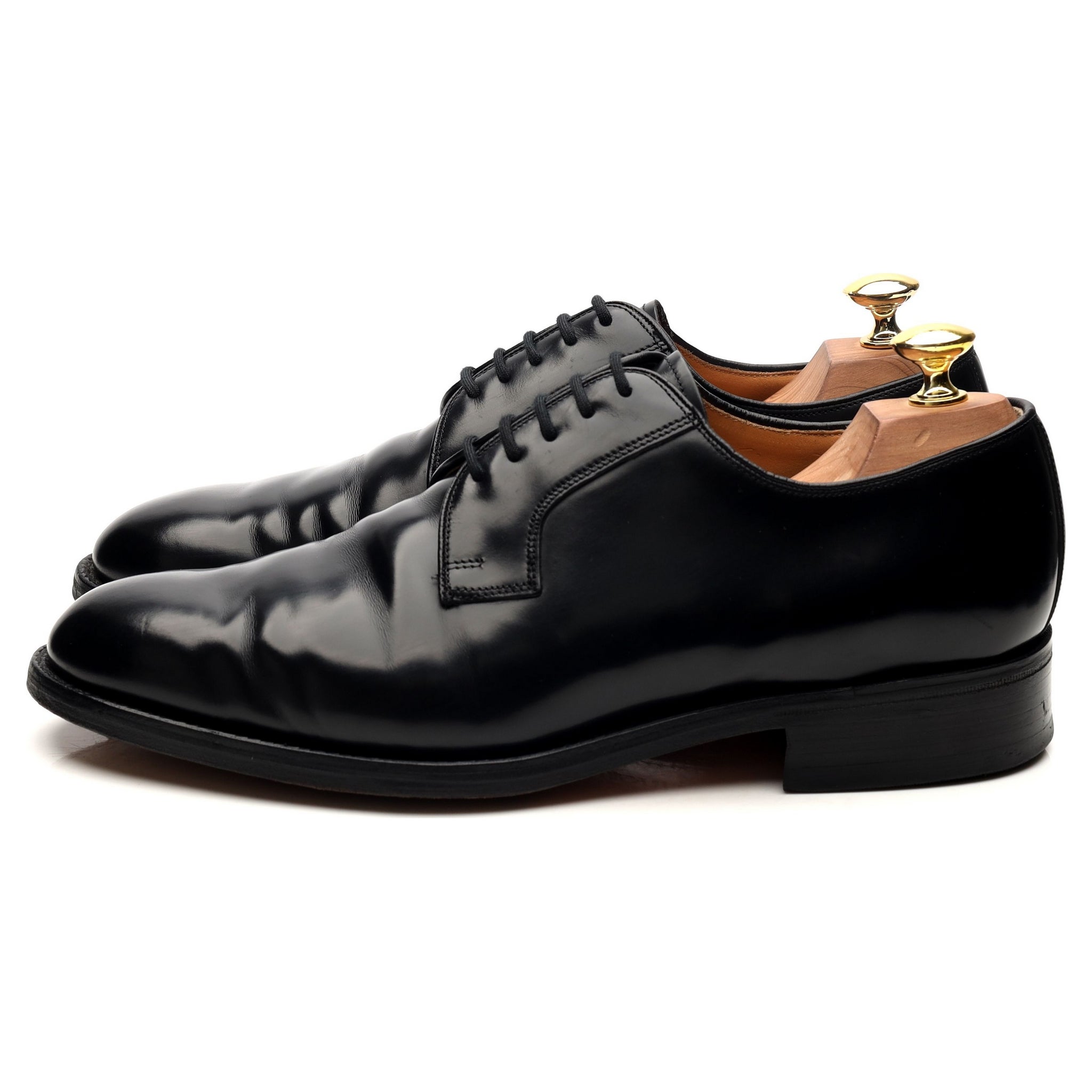 Barker Selwyn derby cuir noir pointure UK 8 semelle cuir