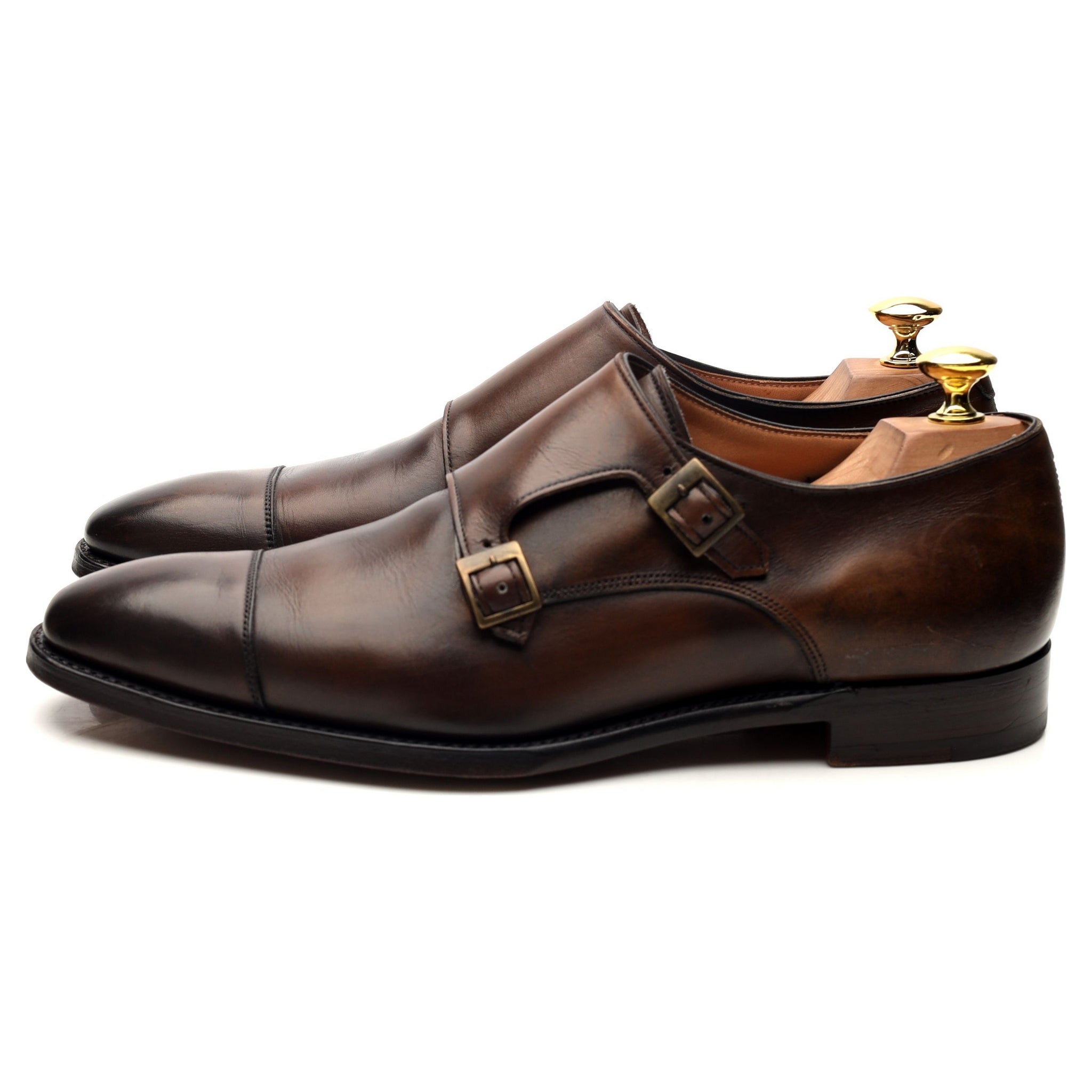 Cheaney Lyndon II bottines monks cuir marron UK 8