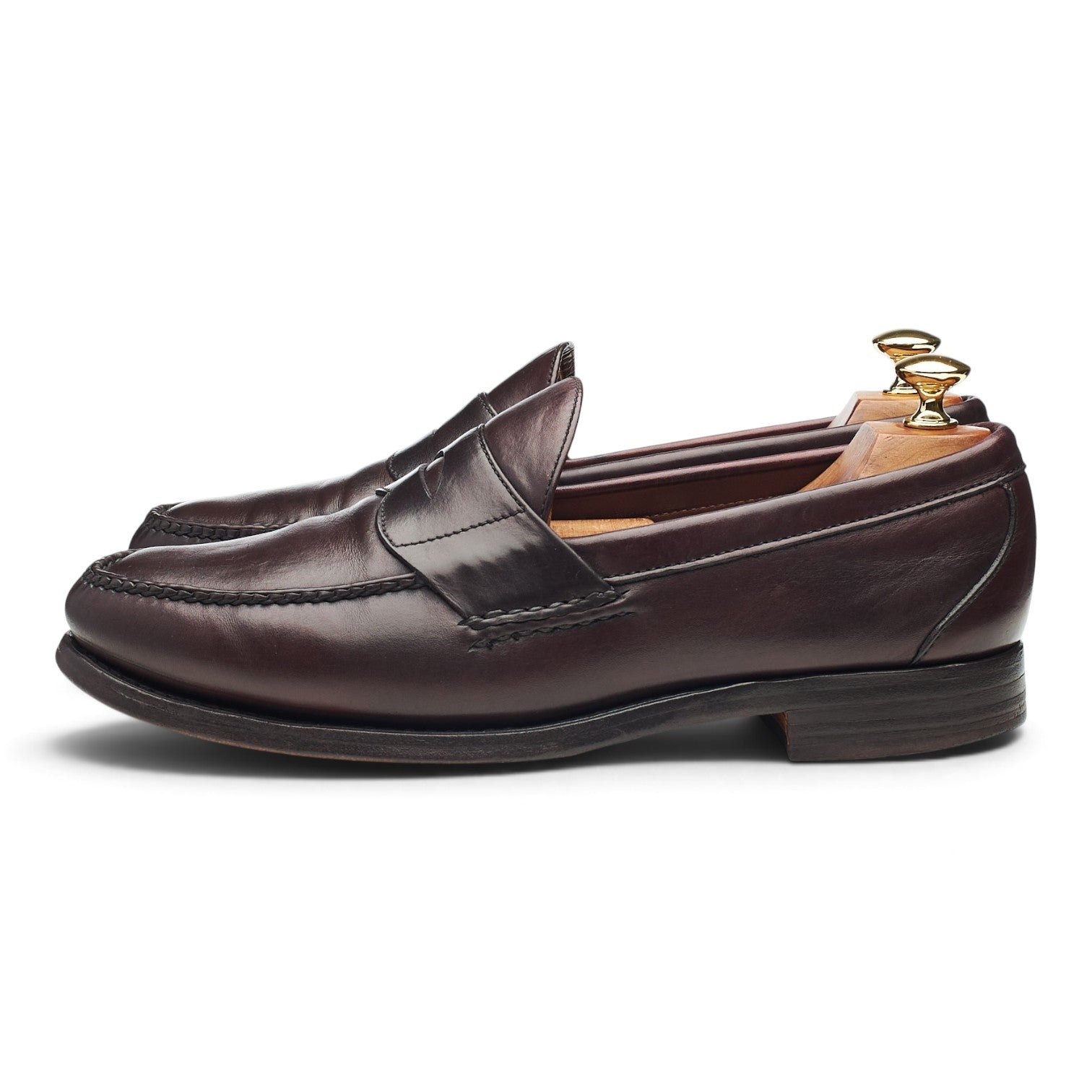 Allen Edmonds Paxton mocassins cuir bordeaux UK 9