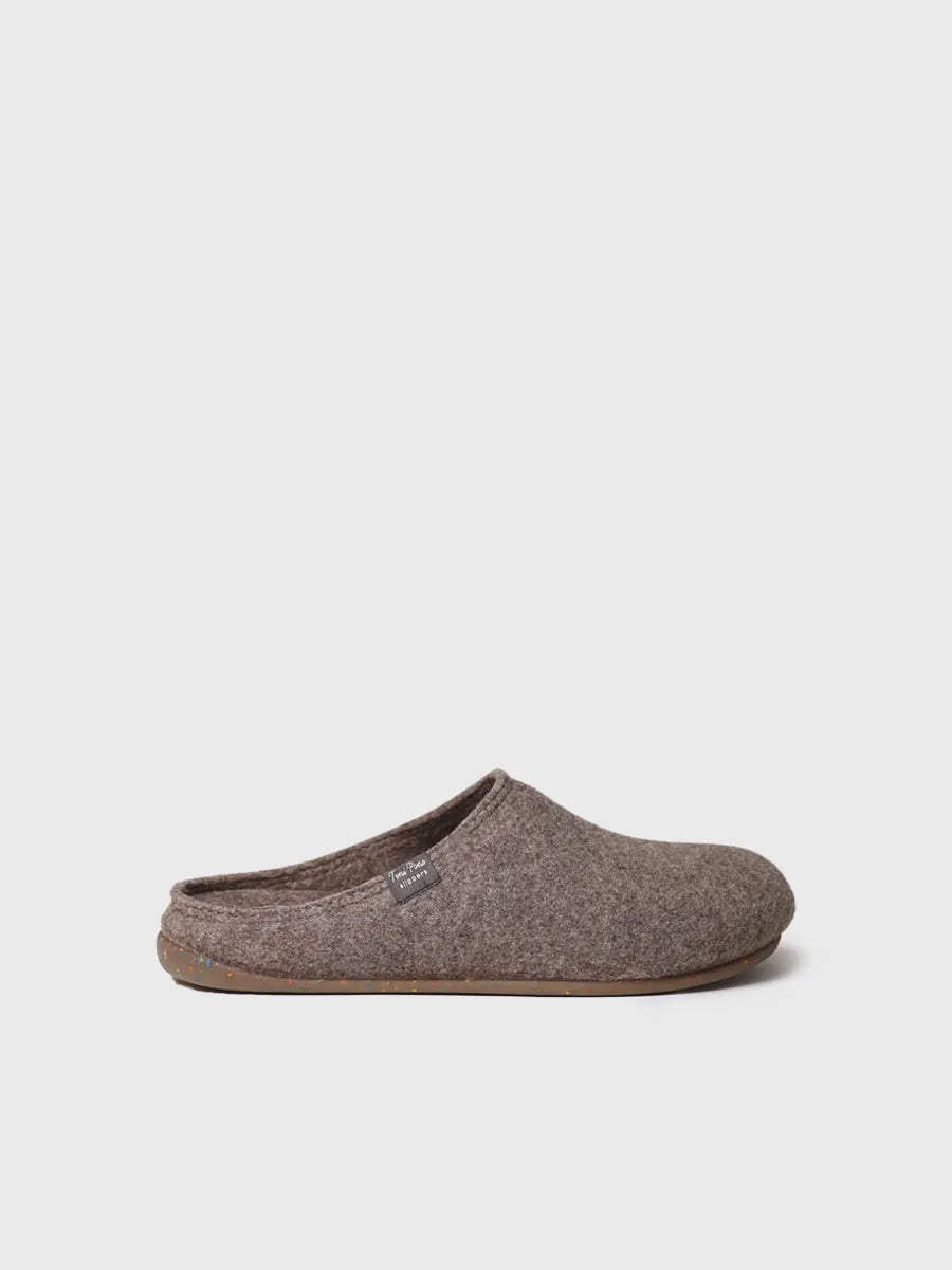 Toni Pons Neo-FR chausson homme feutre recycle taupe