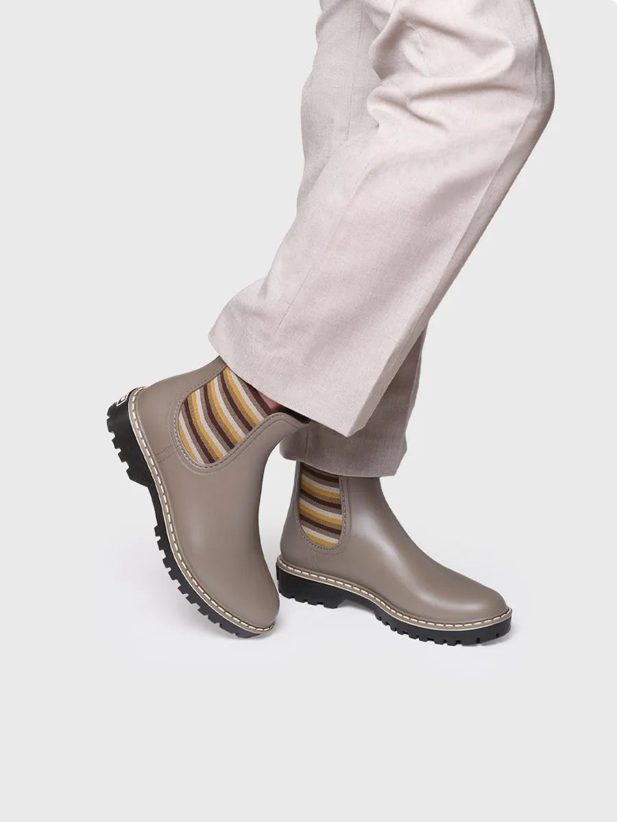 Toni Pons Corbin bottine Chelsea imperméable taupe
