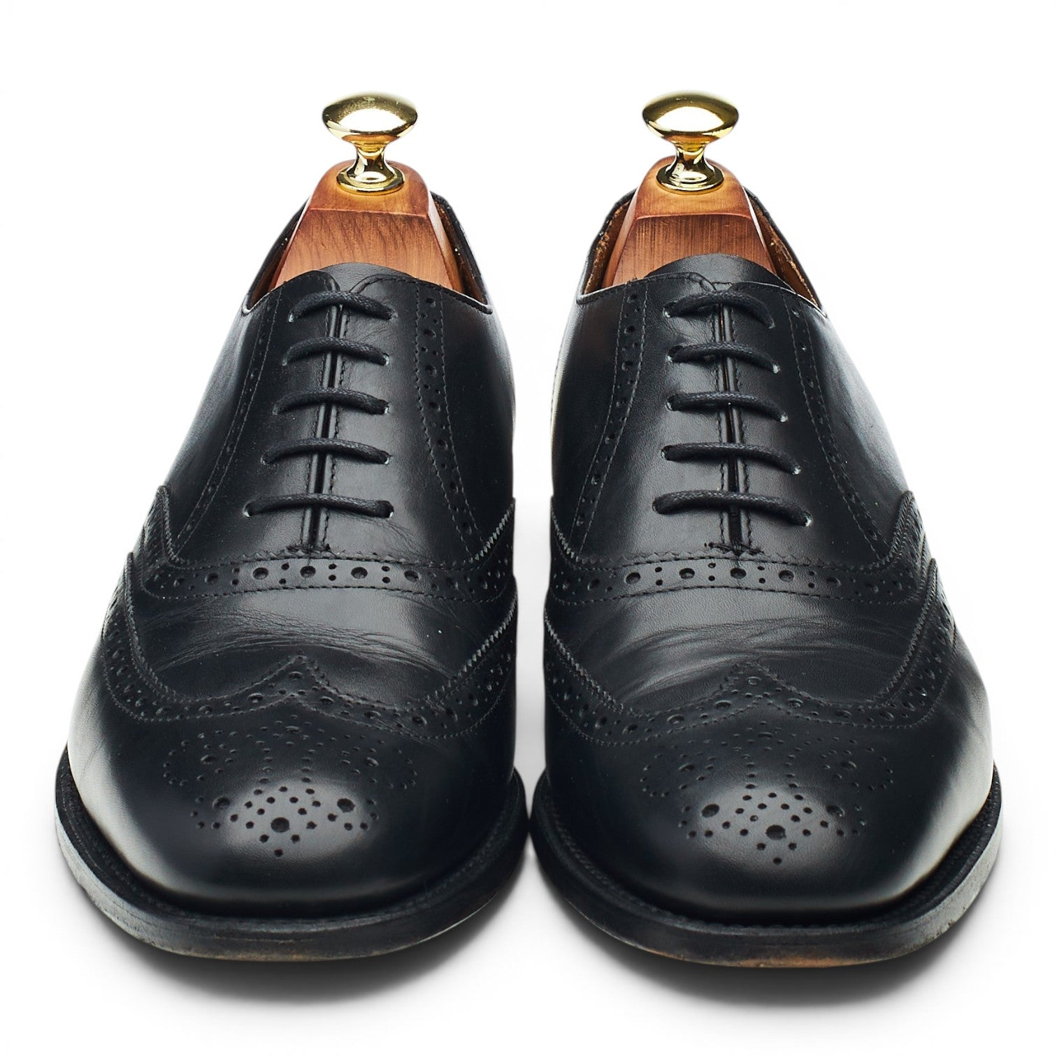 Barker Glasgow oxford brogue cuir noir UK 7.5