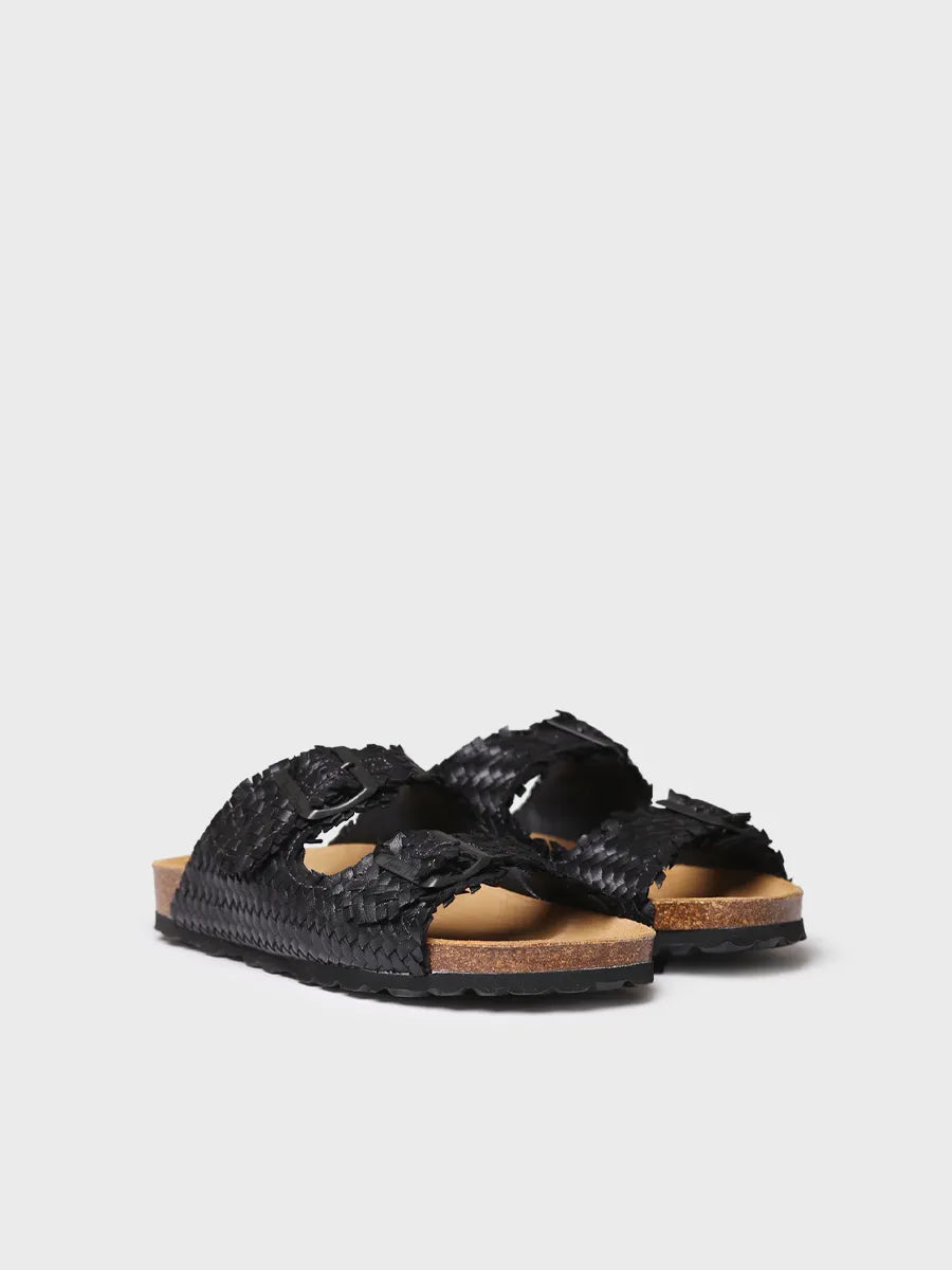 Toni Pons Guam-TE sandale femme cuir tressé noir