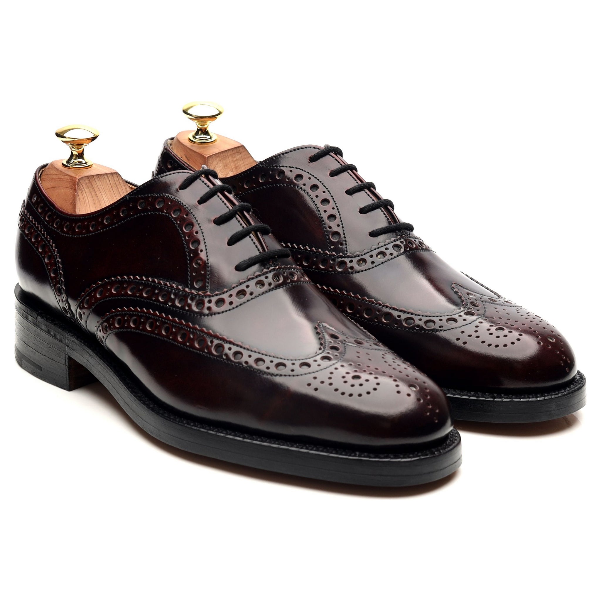 Barker Navarro derbies cuir bordeaux UK 8