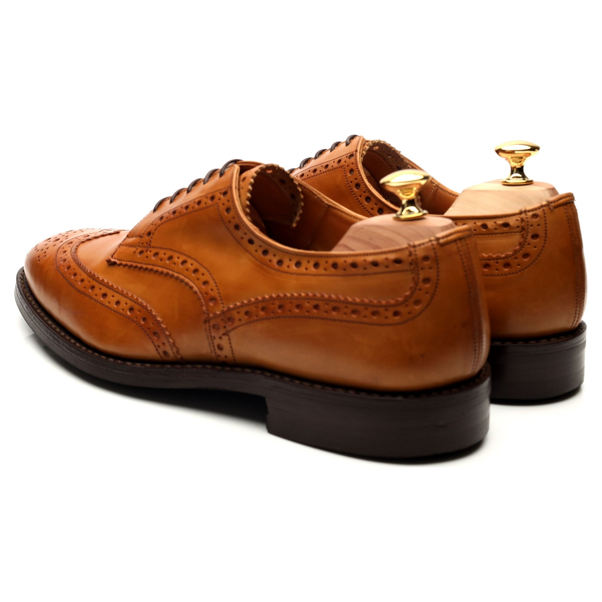 Tricker's Durham derby brogue cuir marron UK 11