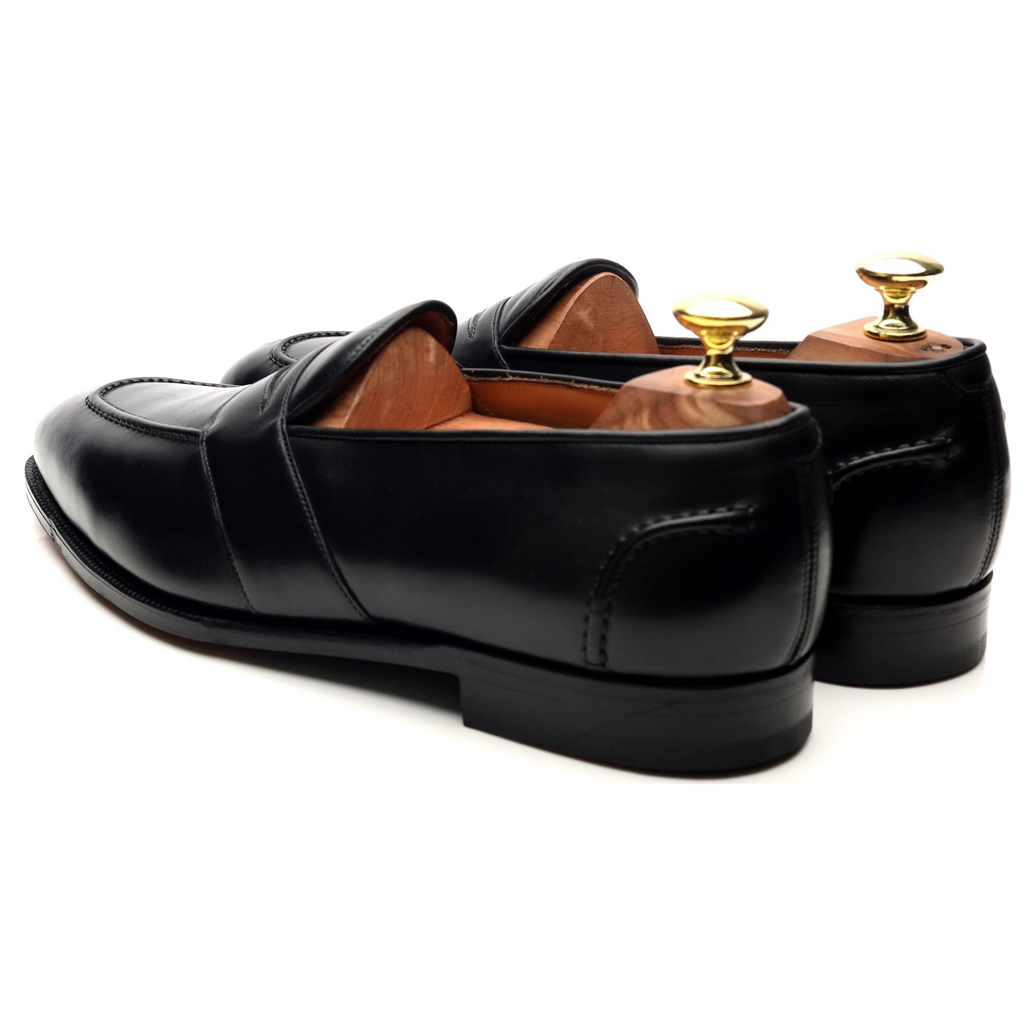 Ralph Lauren Purple Label mocassins cuir noir 7.5 UK