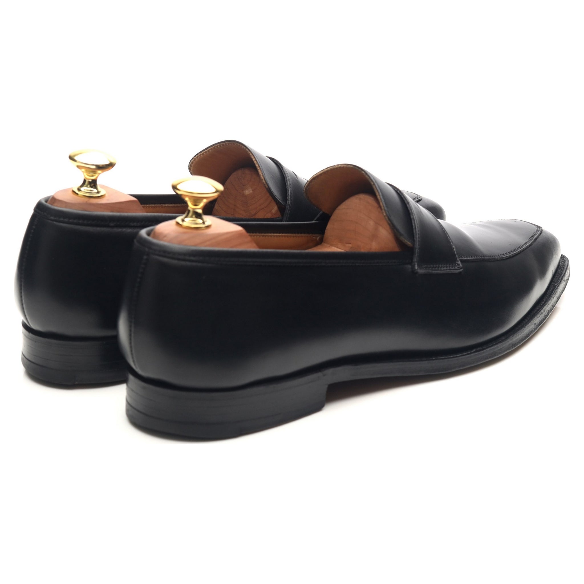 Crockett & Jones Merton mocassins cuir noir UK 8.5